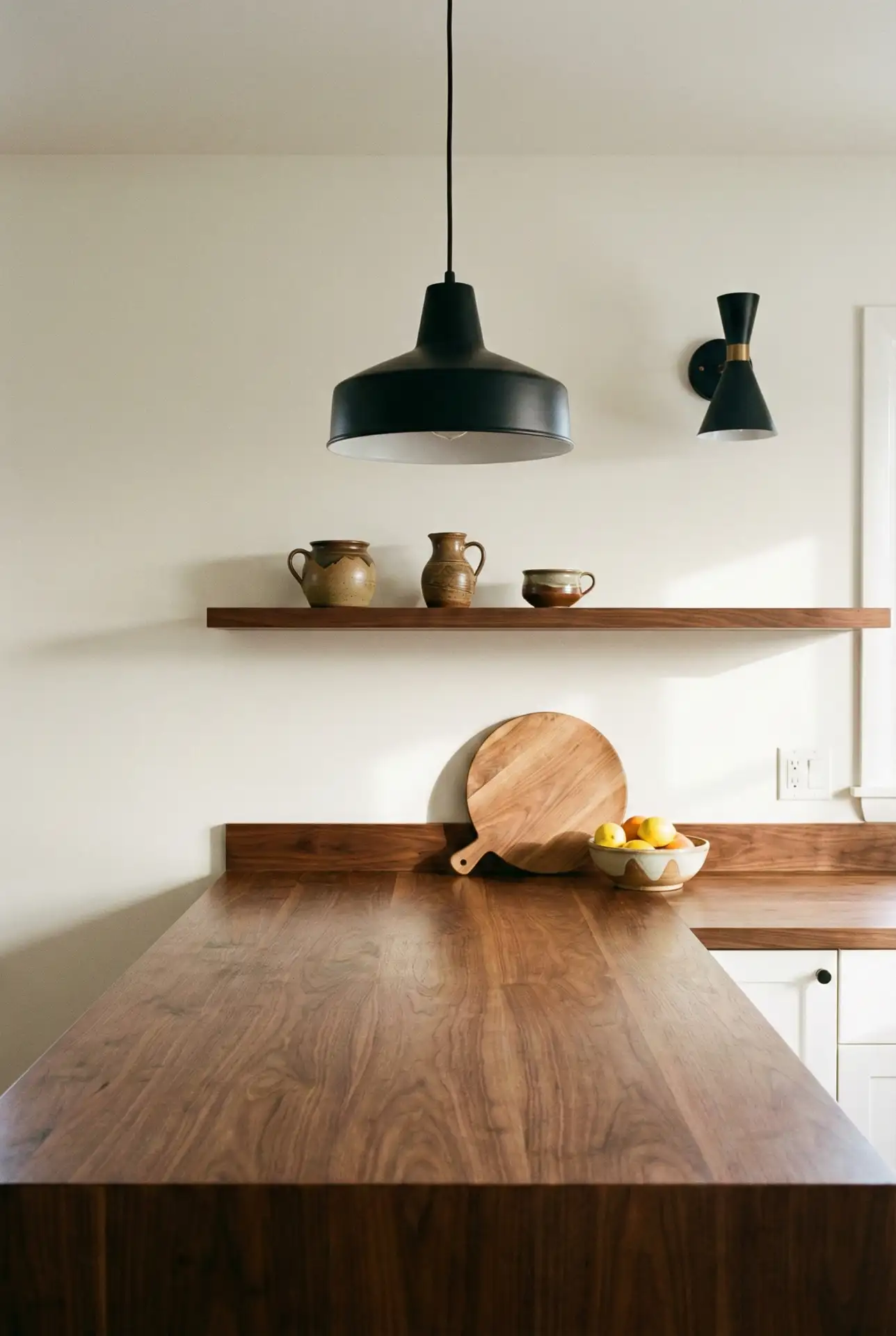Mid-Century Modern Black Accents In A Clean Galley 2