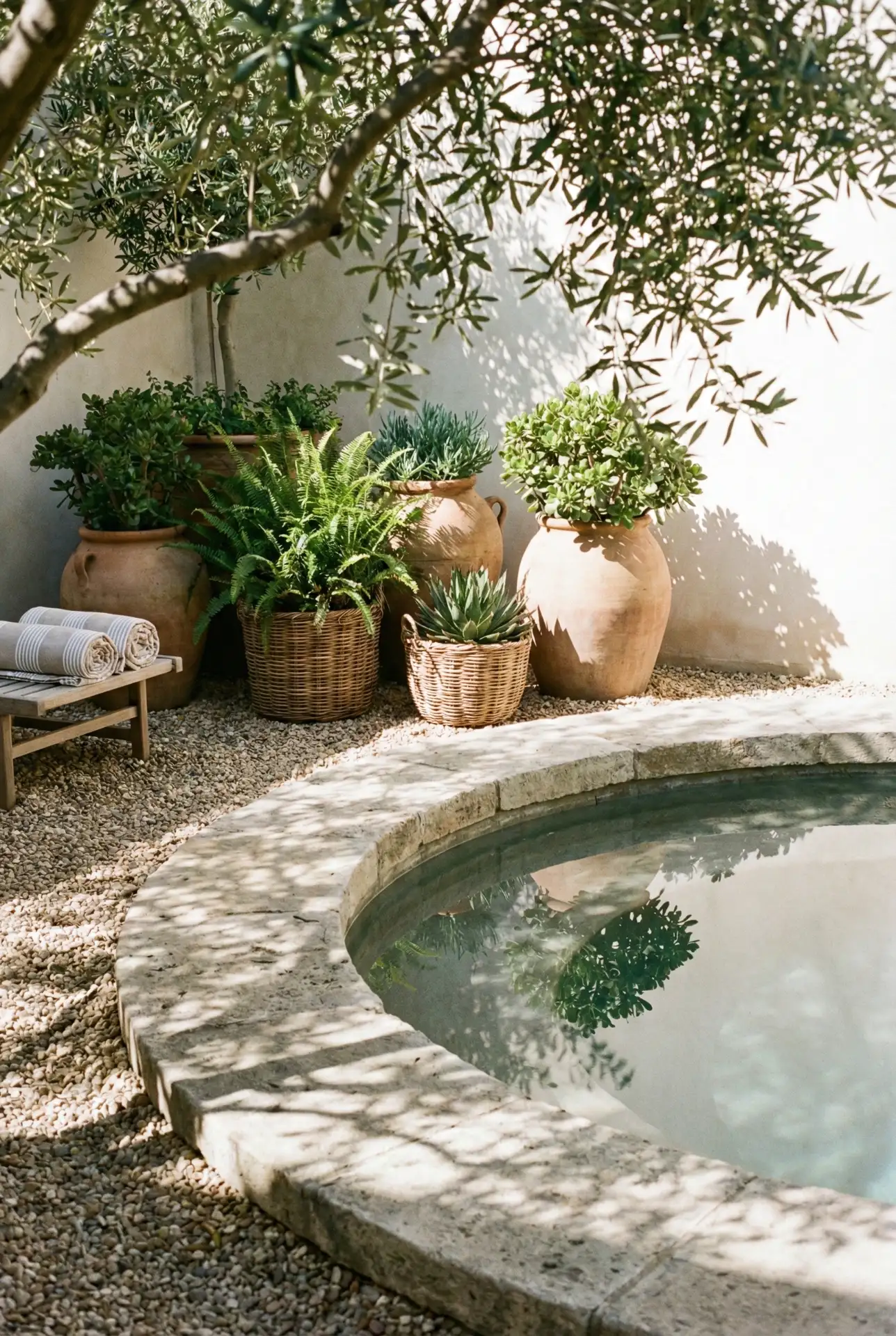 Mini Palm And Planter Moment For Round Pools 2