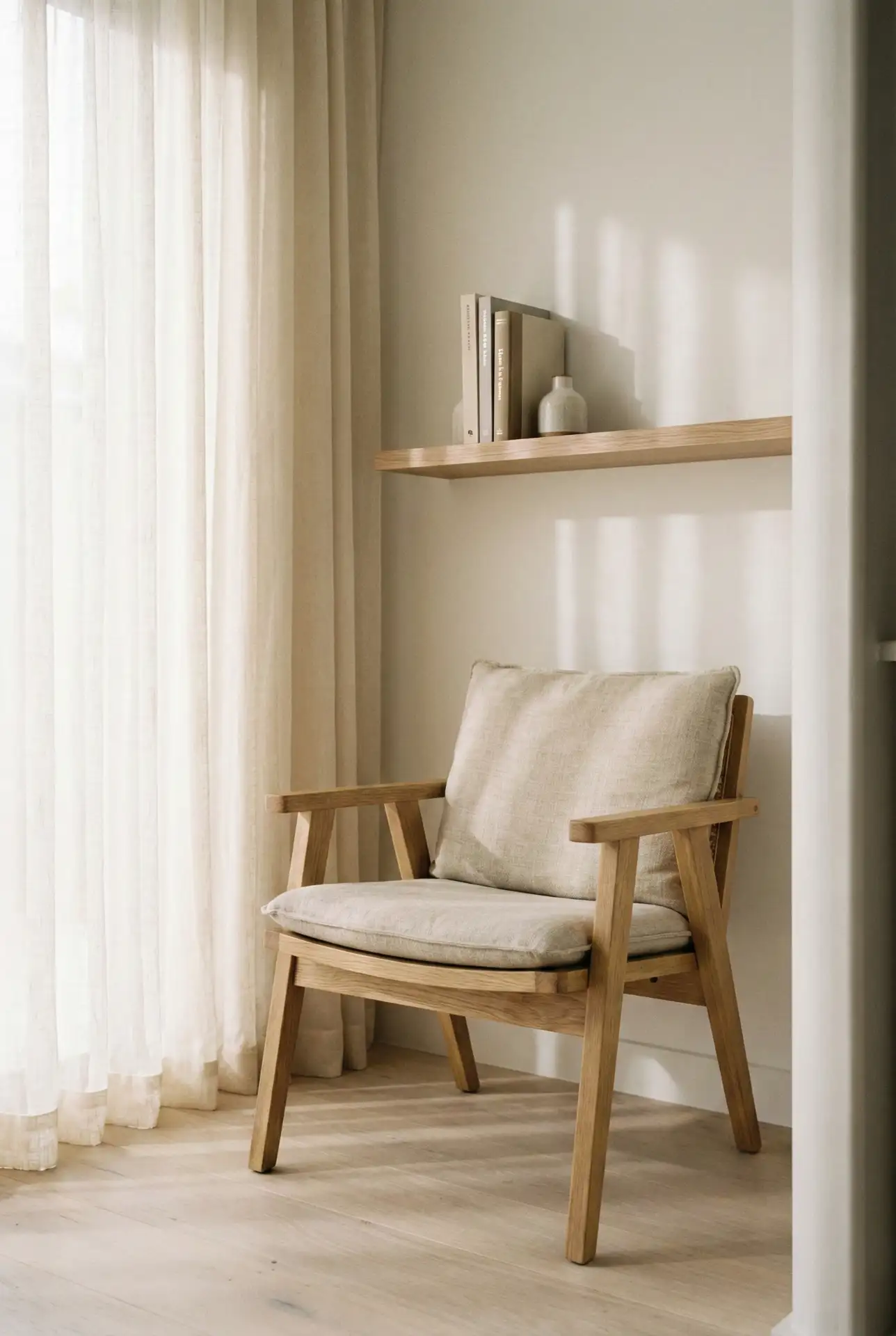 Minimalist Reading Nook Living Room Corner 1