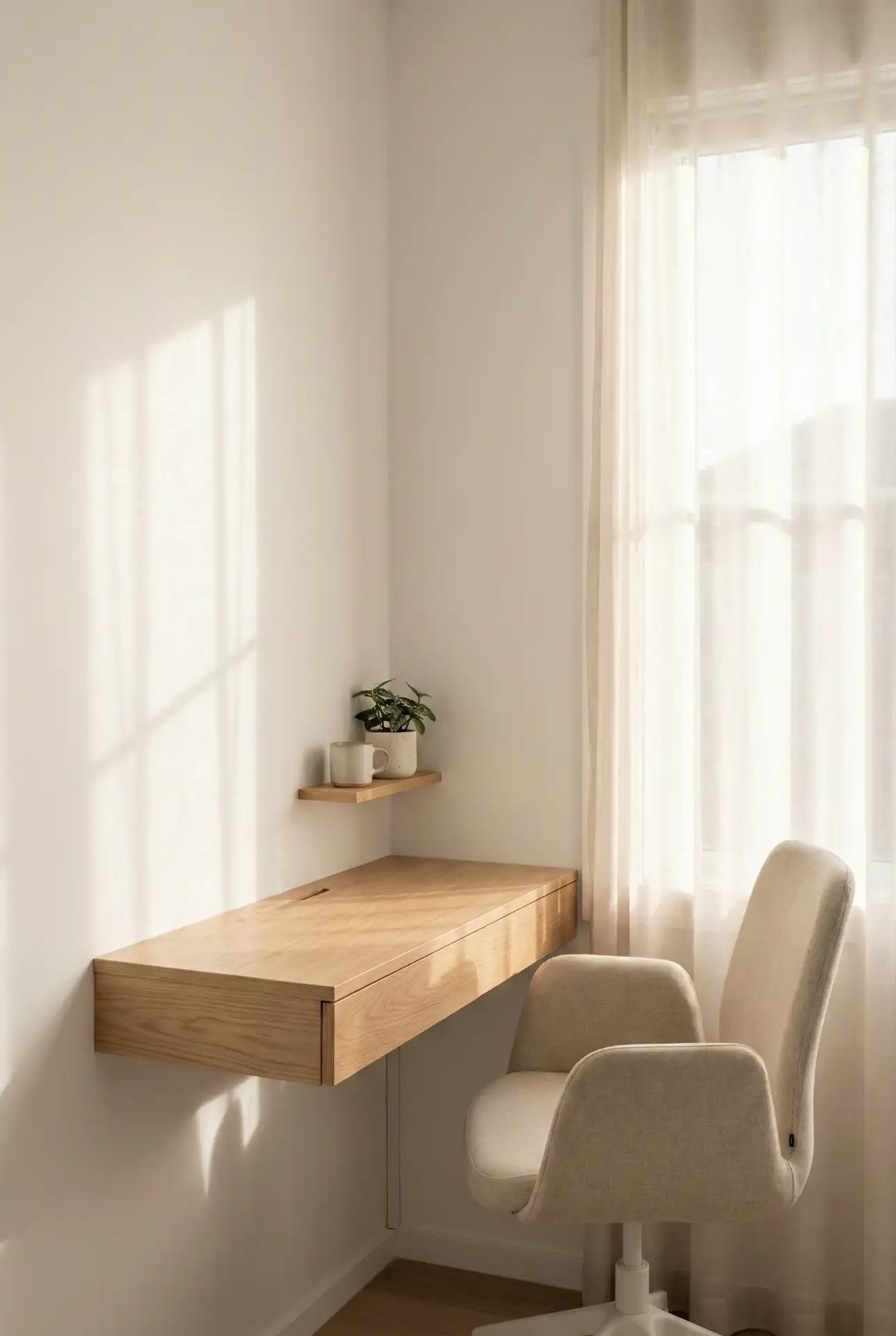 Minimalist Small-Space Wall Desk 1