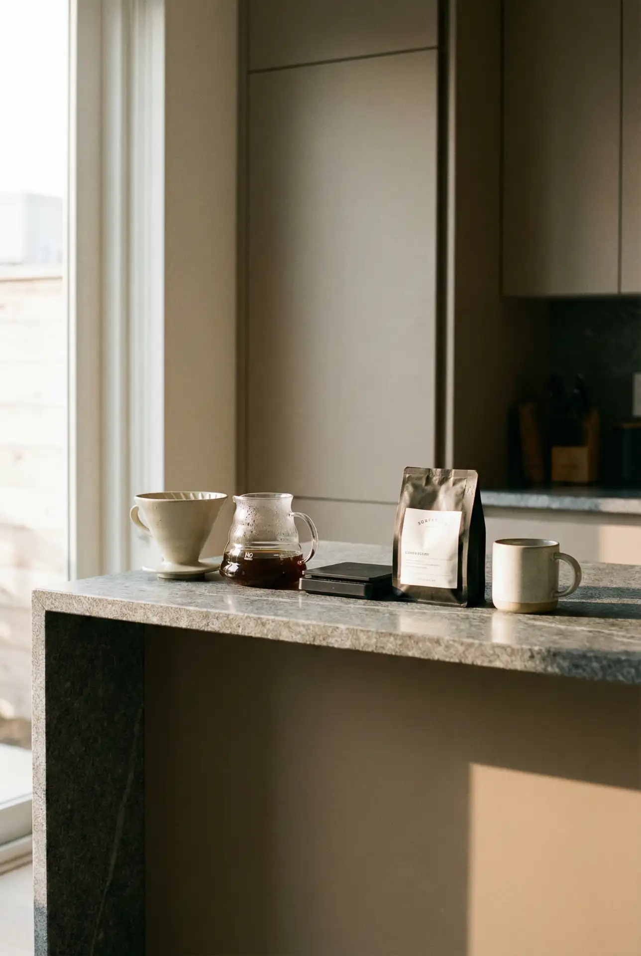 Modern Coffee-And-Granite Mix With A Single Clean Line 1