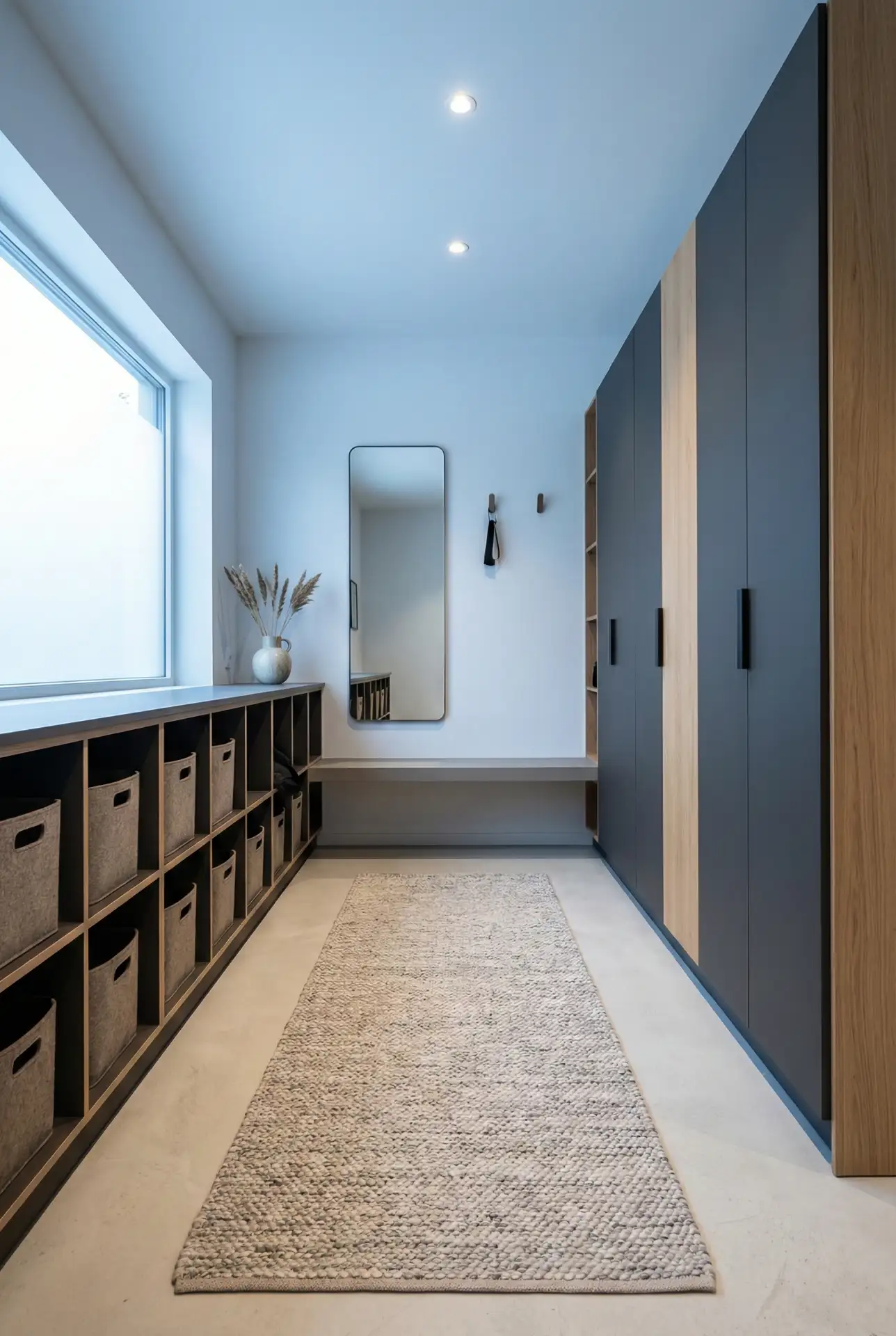 Modern IKEA System With Floating Bench 2