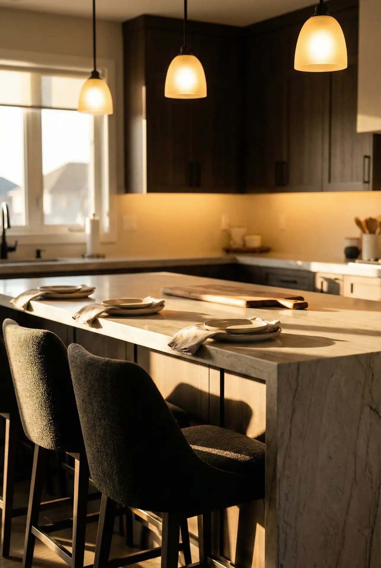 Modern Luxury Island With Restaurant-Style Seating 1