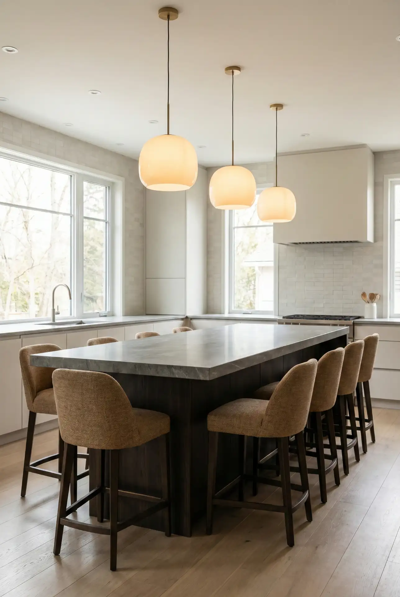 Modern Luxury Island With Restaurant-Style Seating 2