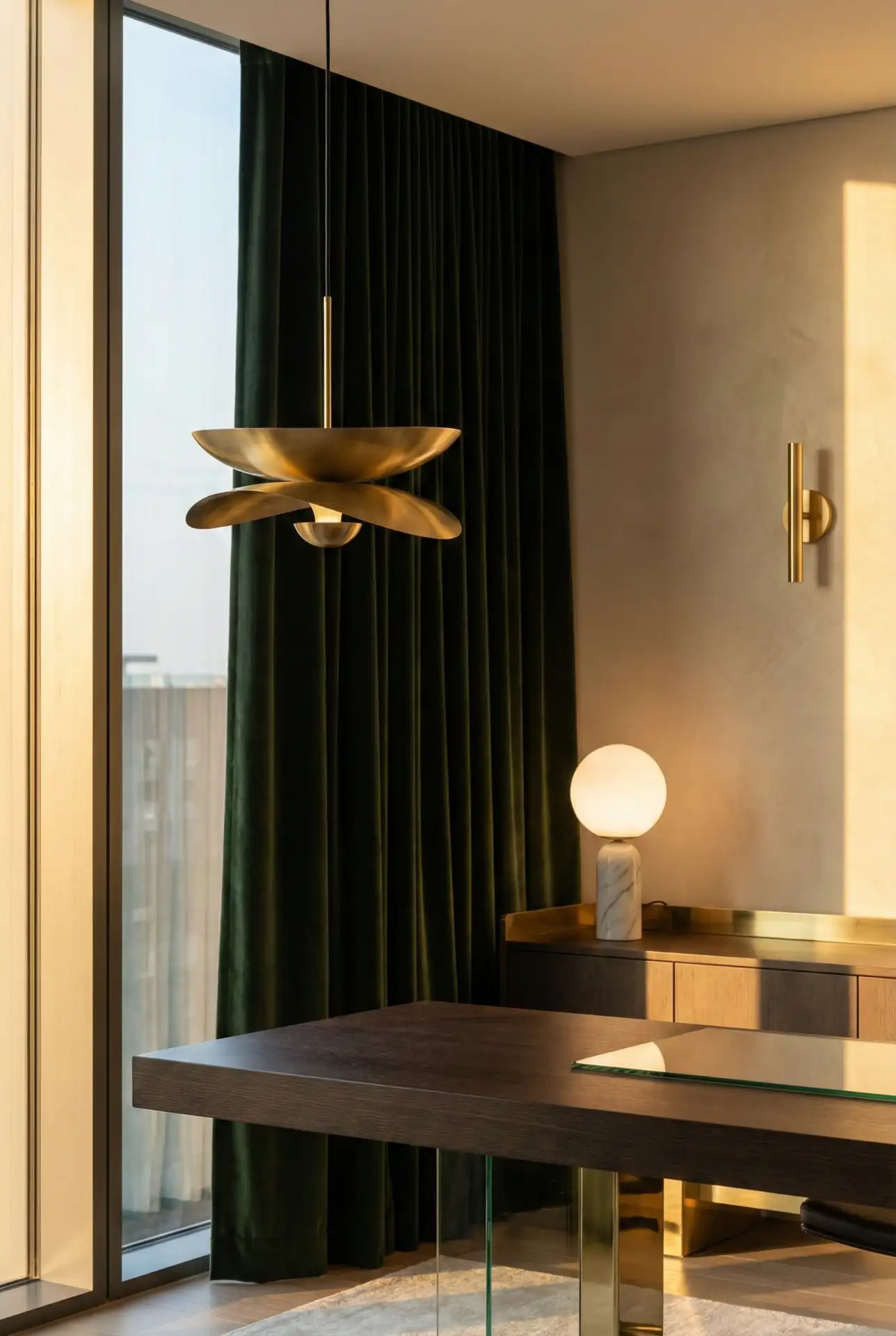 Modern Luxury Office With Layered Lighting 1