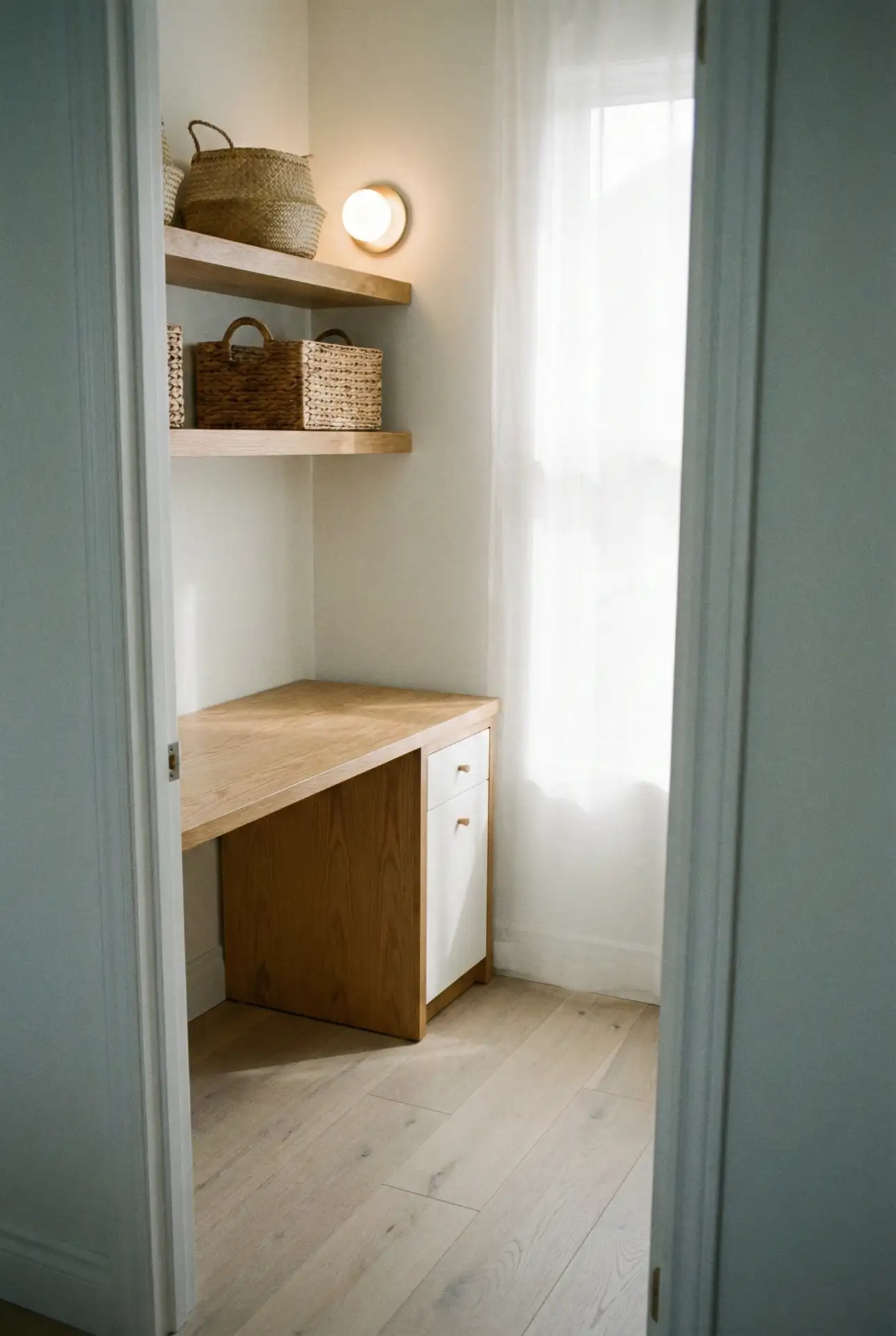 Modern Minimalist Closet Office (Cloffice) 1