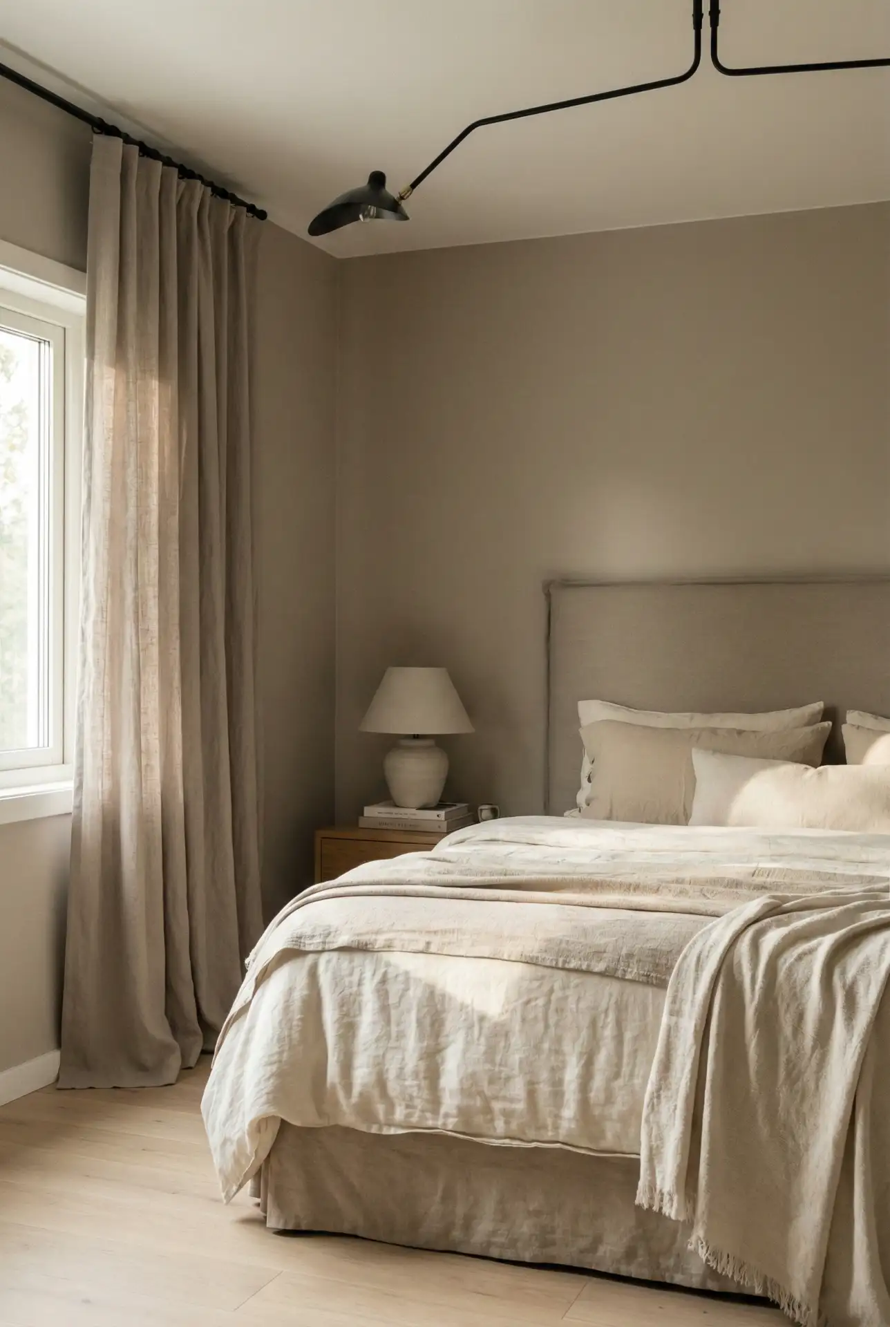 Monochrome Curtains That Match The Room’s Color Scheme 1