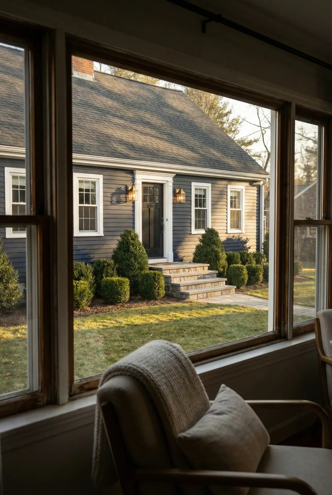 Moody Dark Exterior With Clean Classic Lines 1