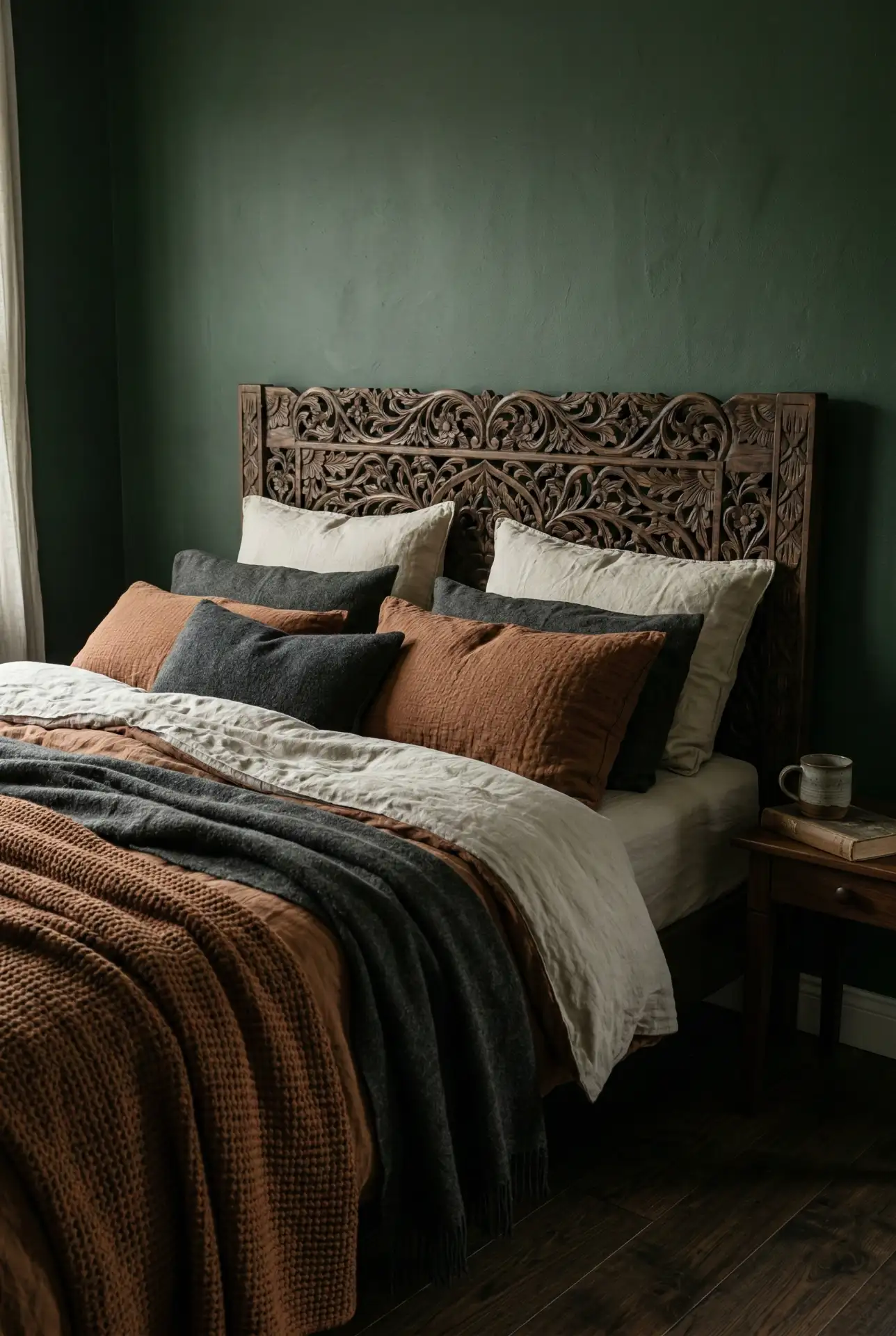 Moody Green Rustic Depth 2