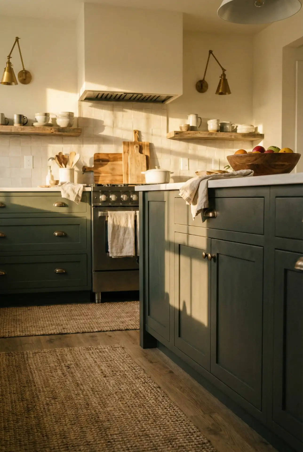 Neutral Walls With Statement Island In Bold Charcoal 2