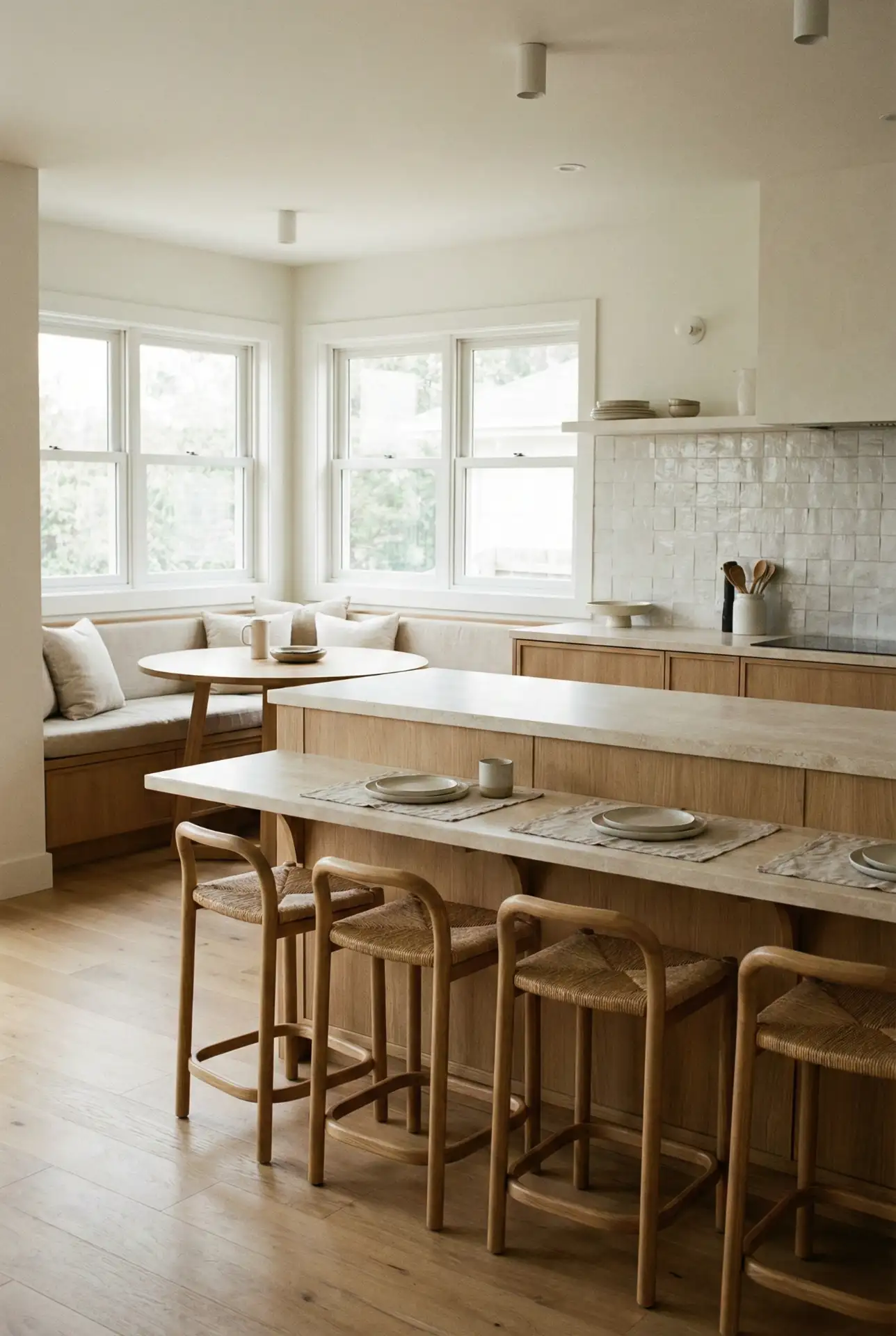 Organic Modern Dining-Integrated Kitchen 2