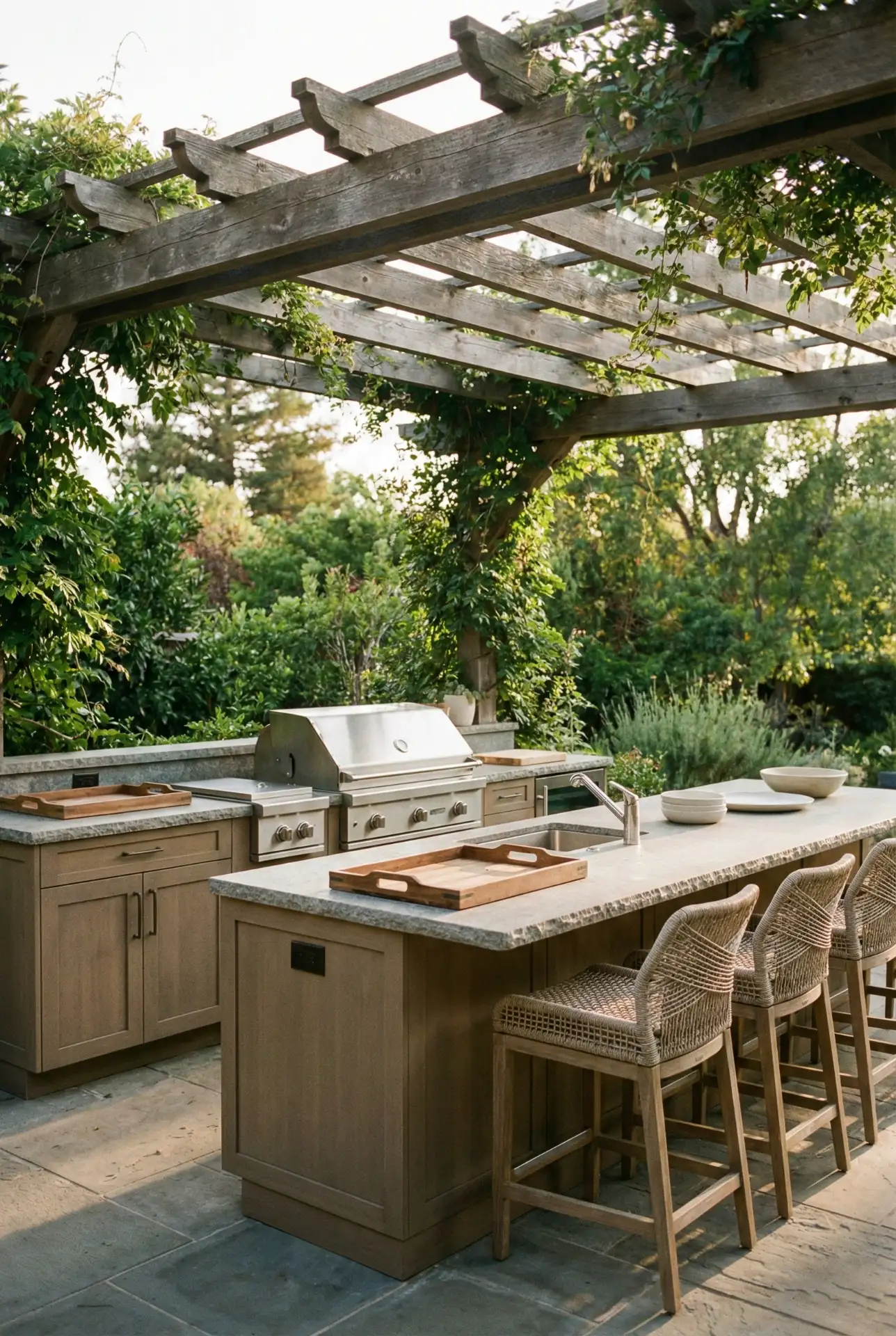 Outdoor Open-Air Entertaining Kitchen 1