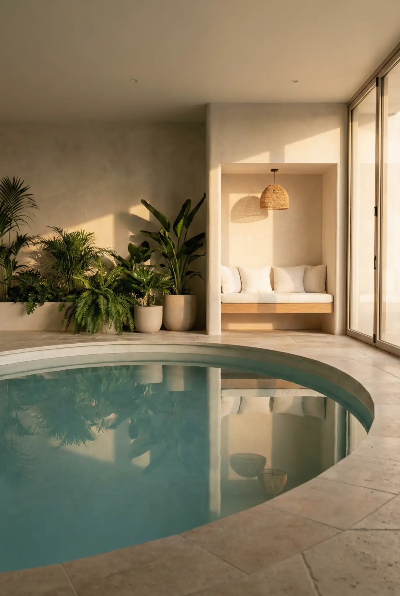 Oval Pool with Minimal Cabana Zone 2