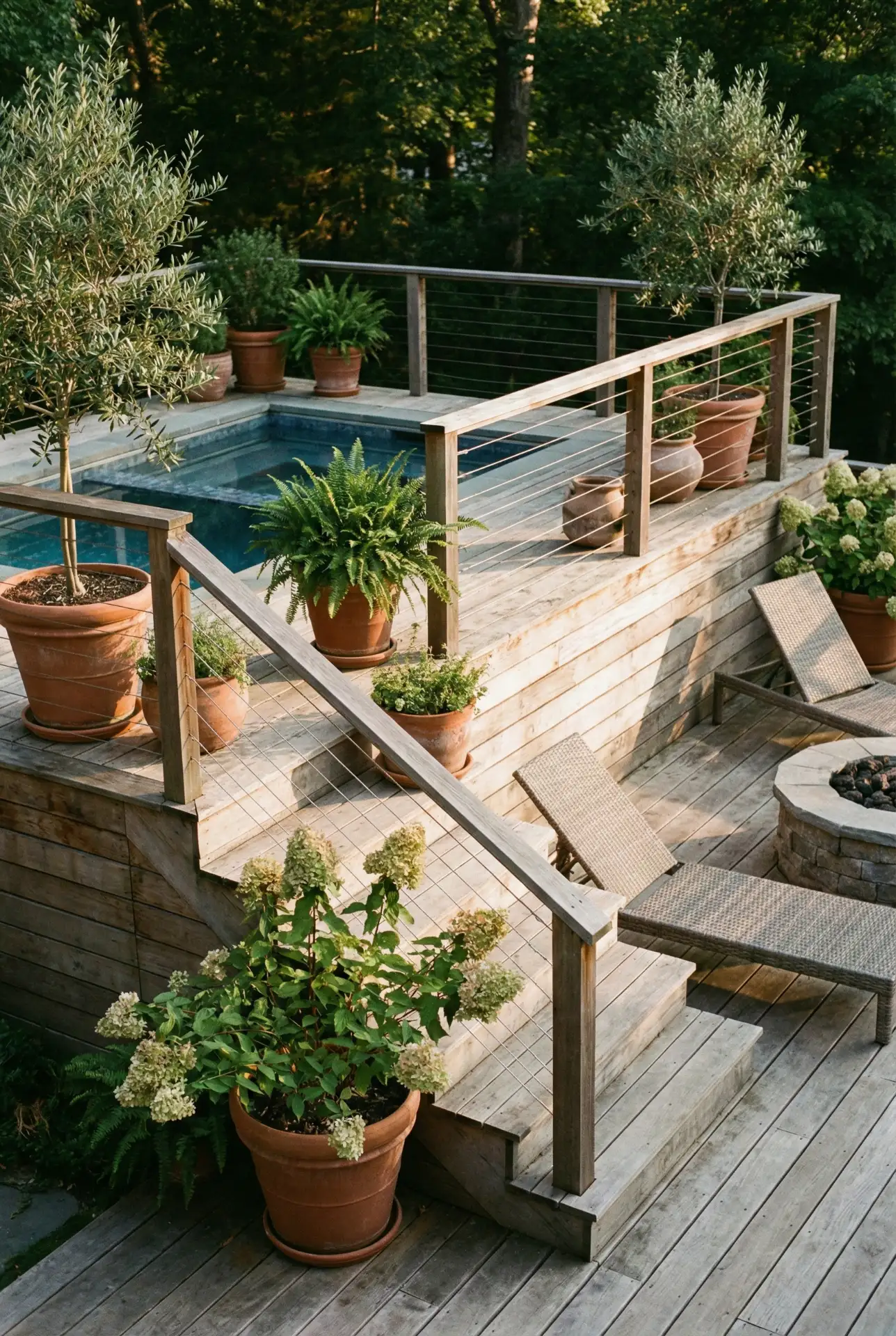 Partial Privacy Screen Pool Corner 2