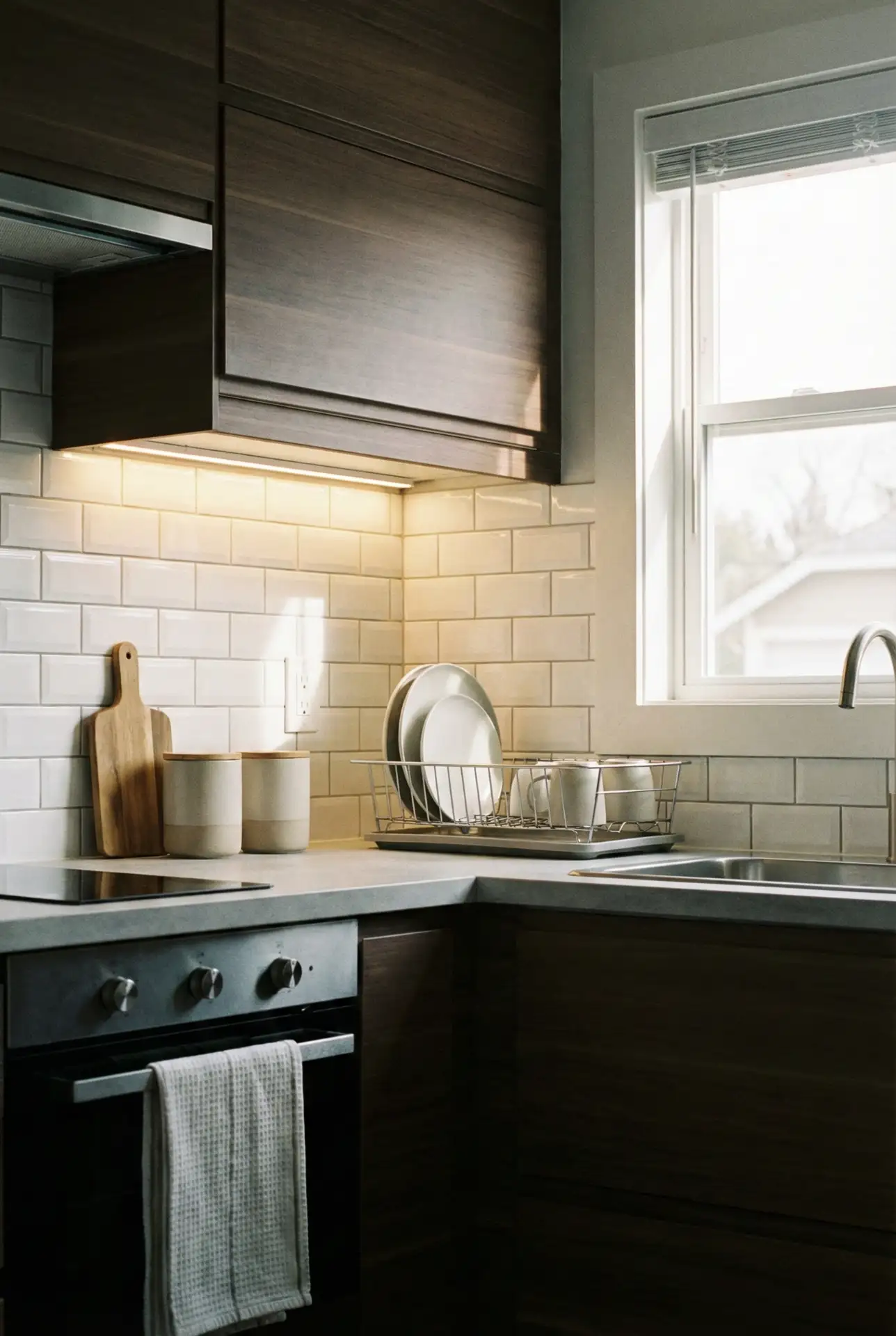 Peel-And-Stick Kitchen Upgrade With Warm Lighting 1