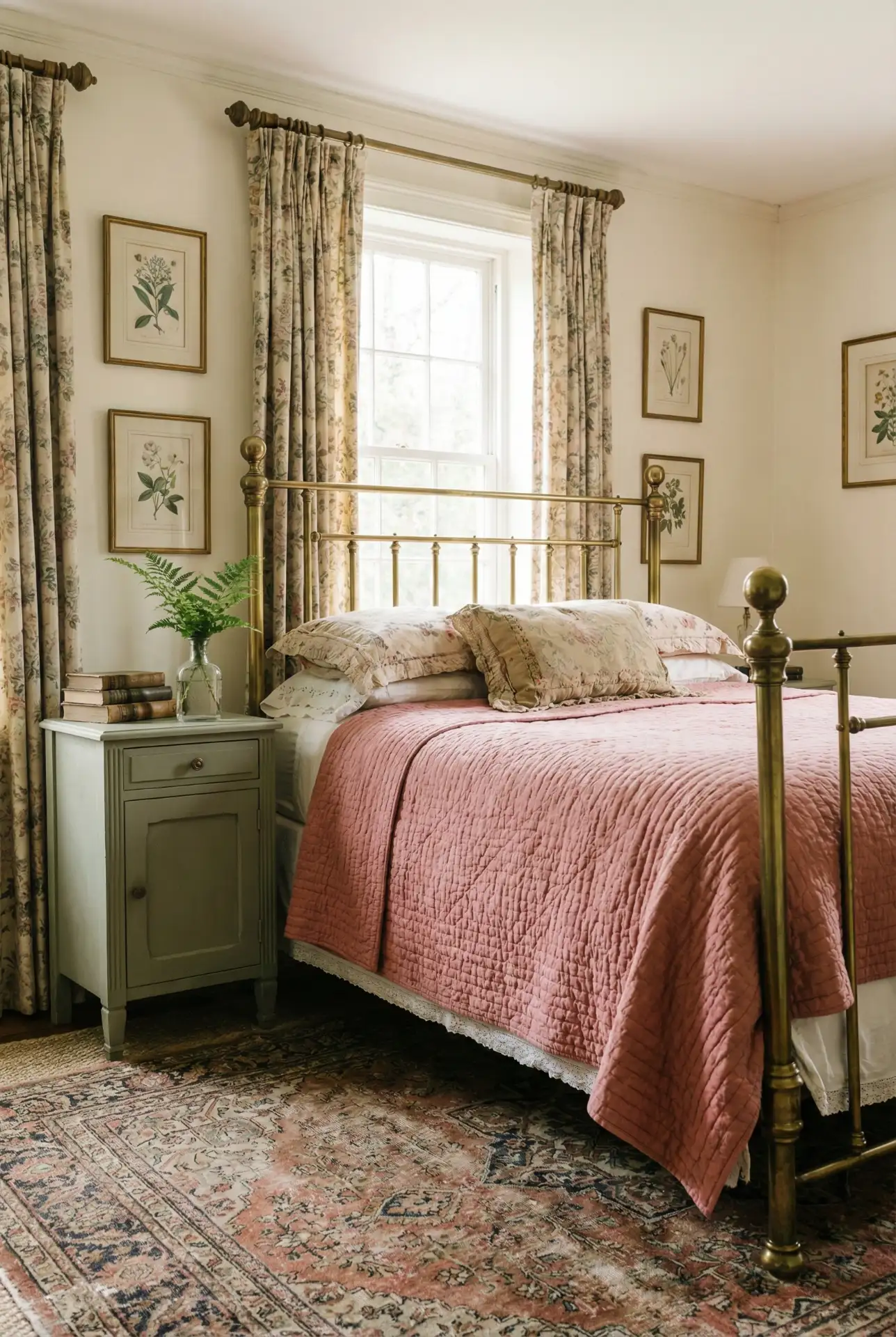 Pink And Green Floral Revival 2