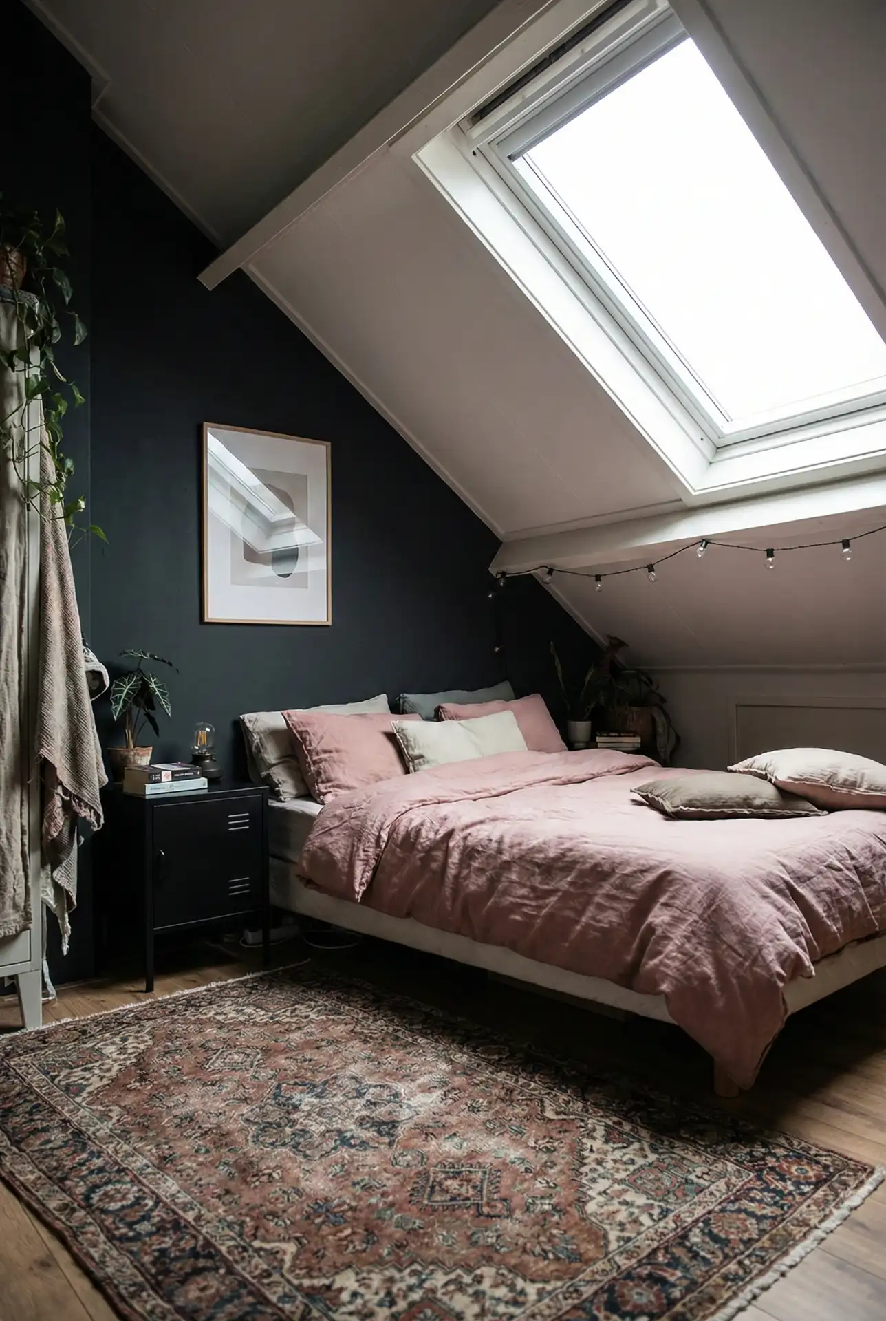 Pink Grunge Teen Bedroom With Soft + Tough Contrast 1