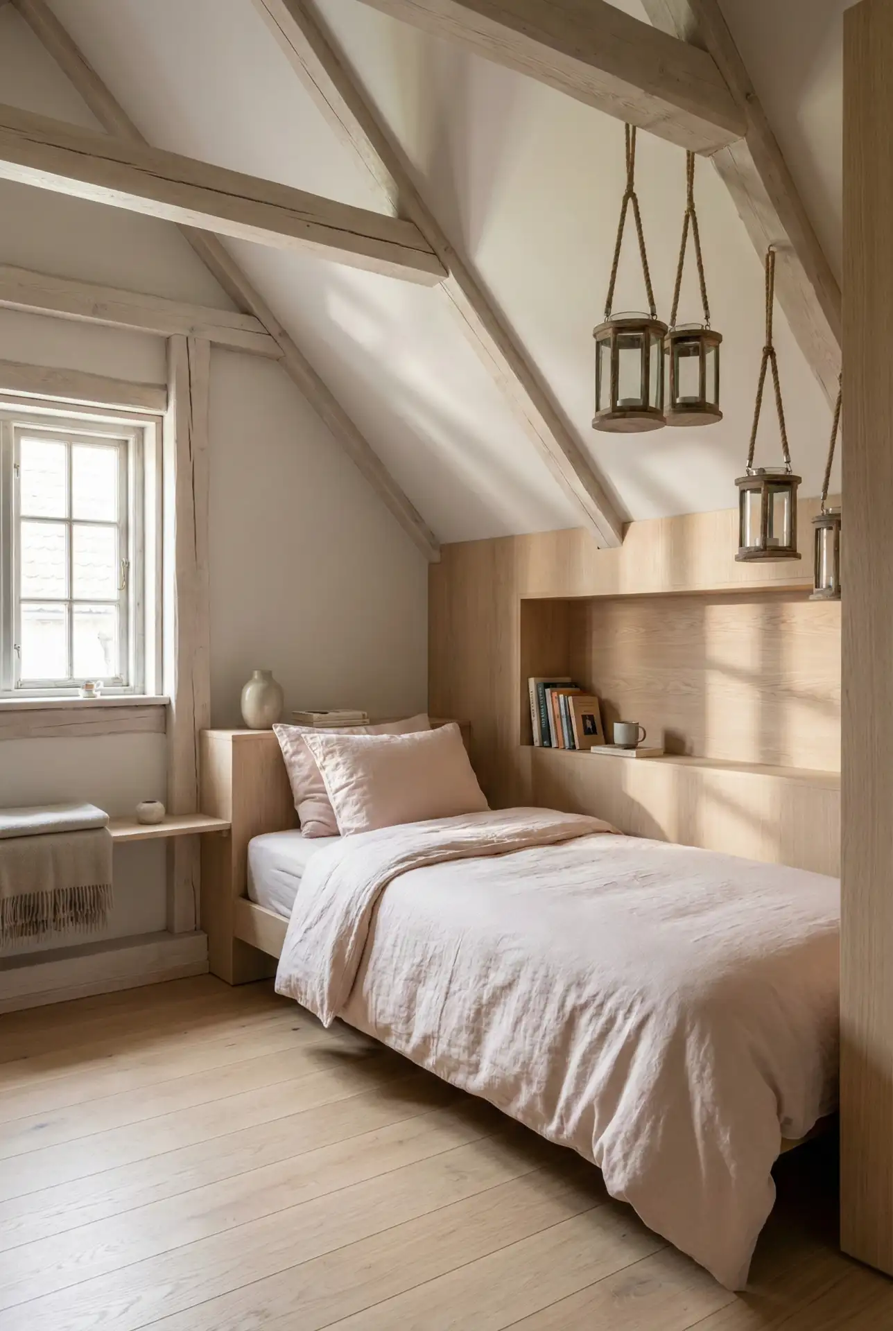 Pink Pixel Loft With A Single Bed 1