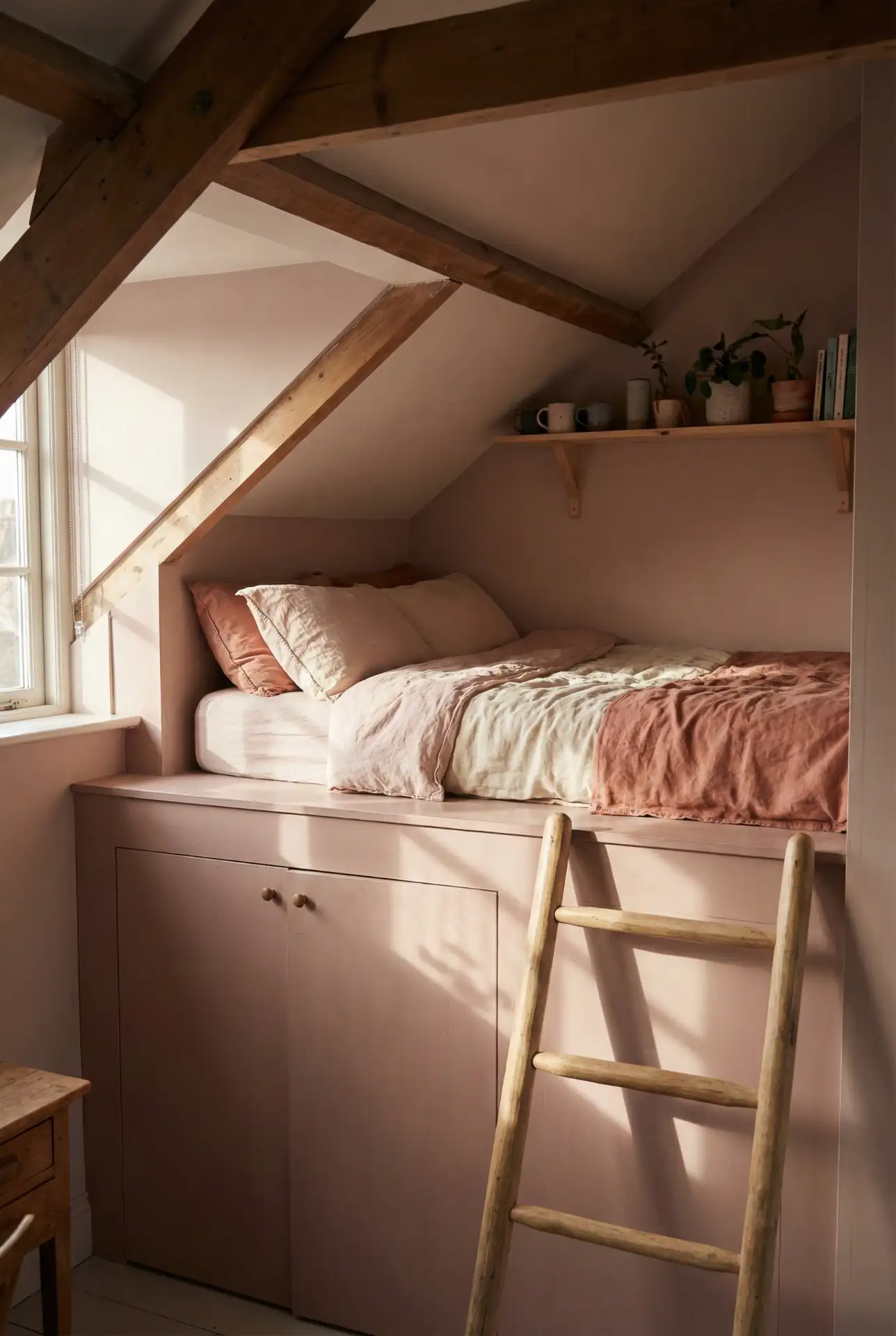 Pink Pixel Loft With A Single Bed 2