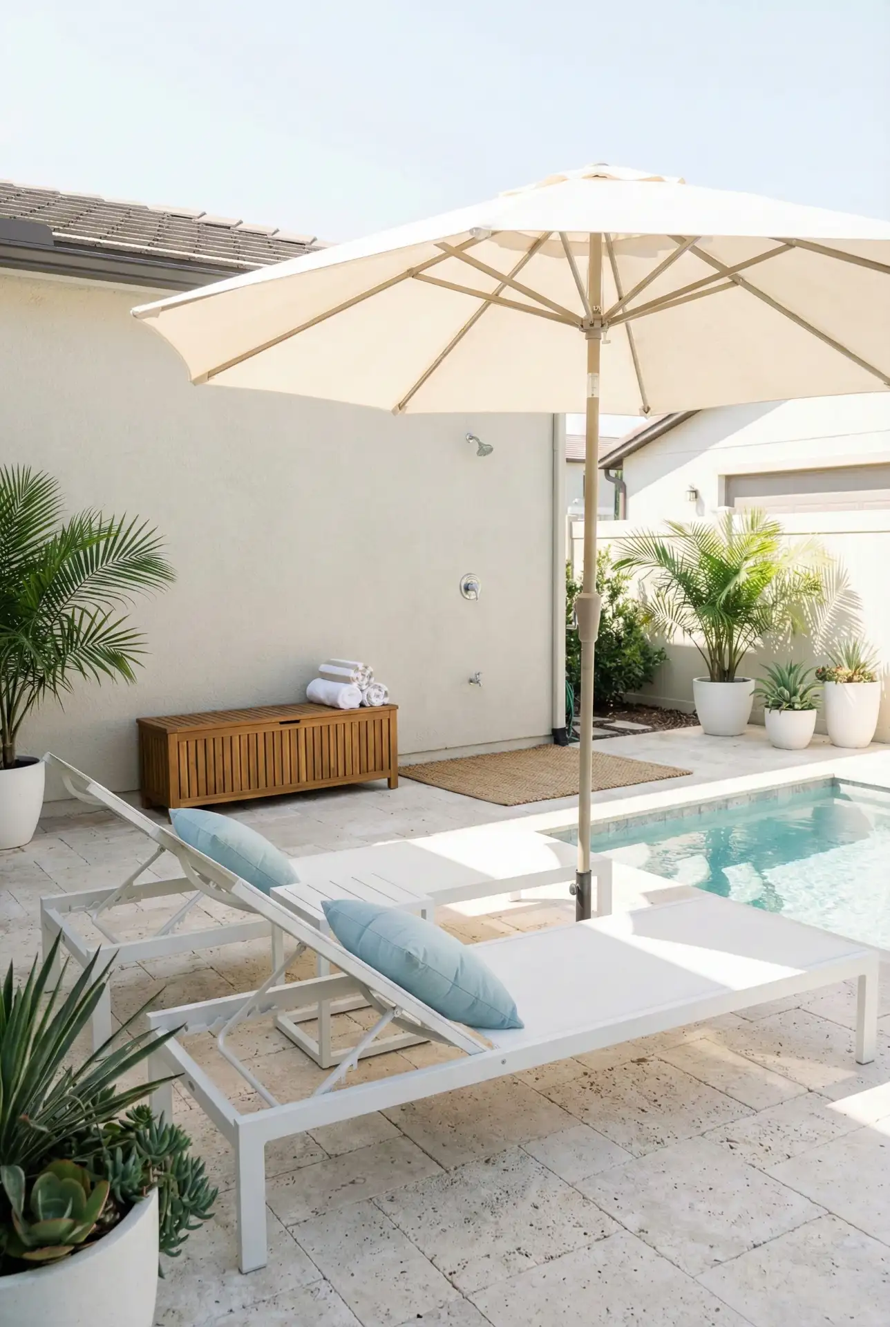 Poolside-Patio-With-Dry-Towels-And-Easy-Flow 2