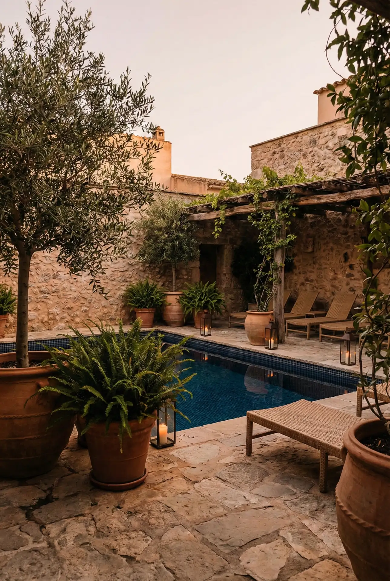 Pretty Courtyard-Style Pool Nook 2