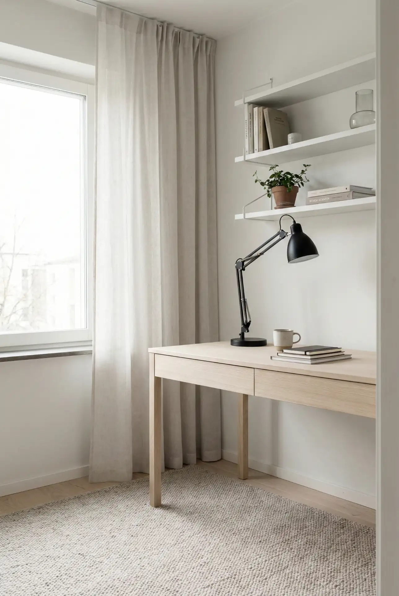 Professional Scandinavian Workspace With Modern-Minimalist Lines 1