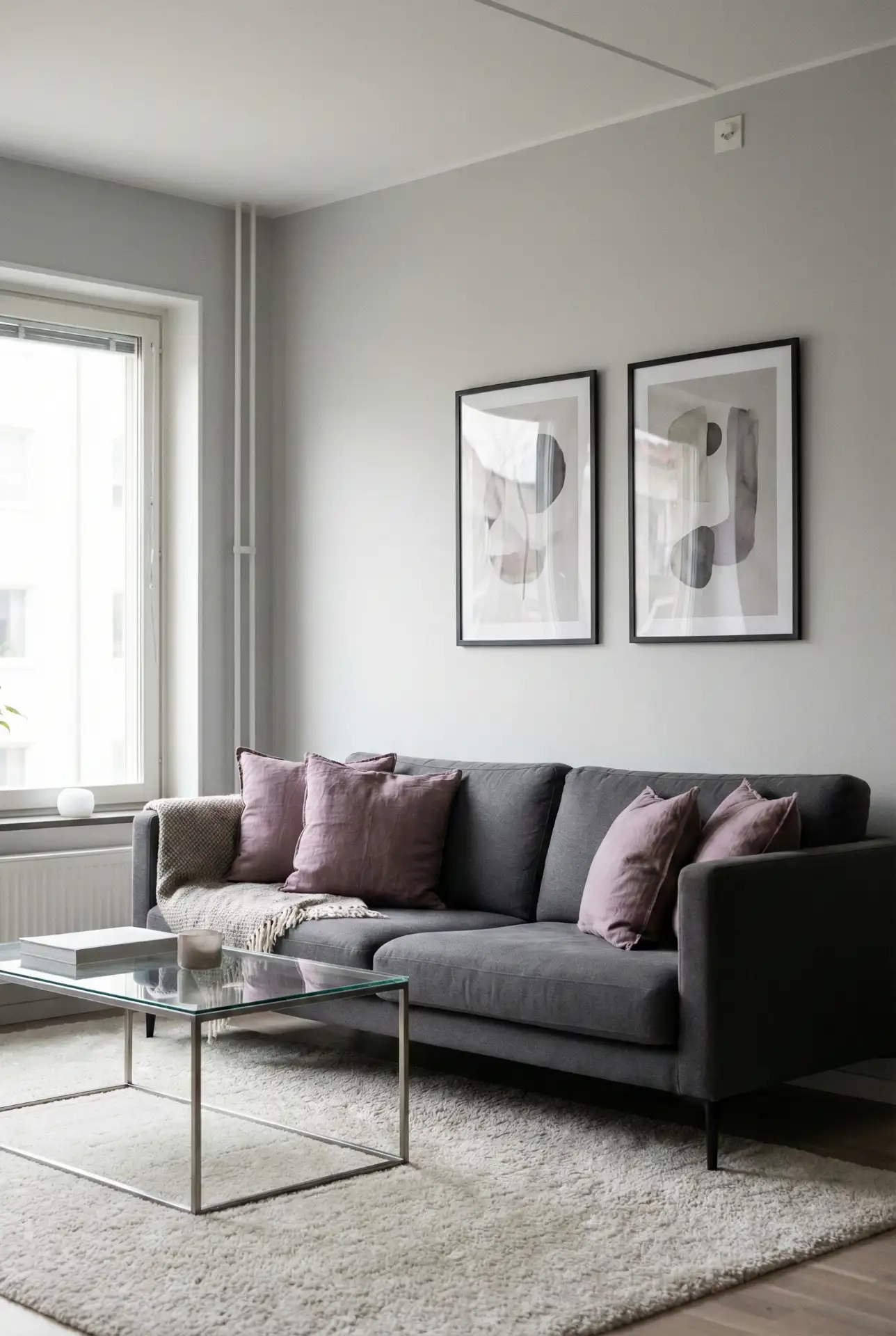 Purple And Grey Contemporary Chic 1
