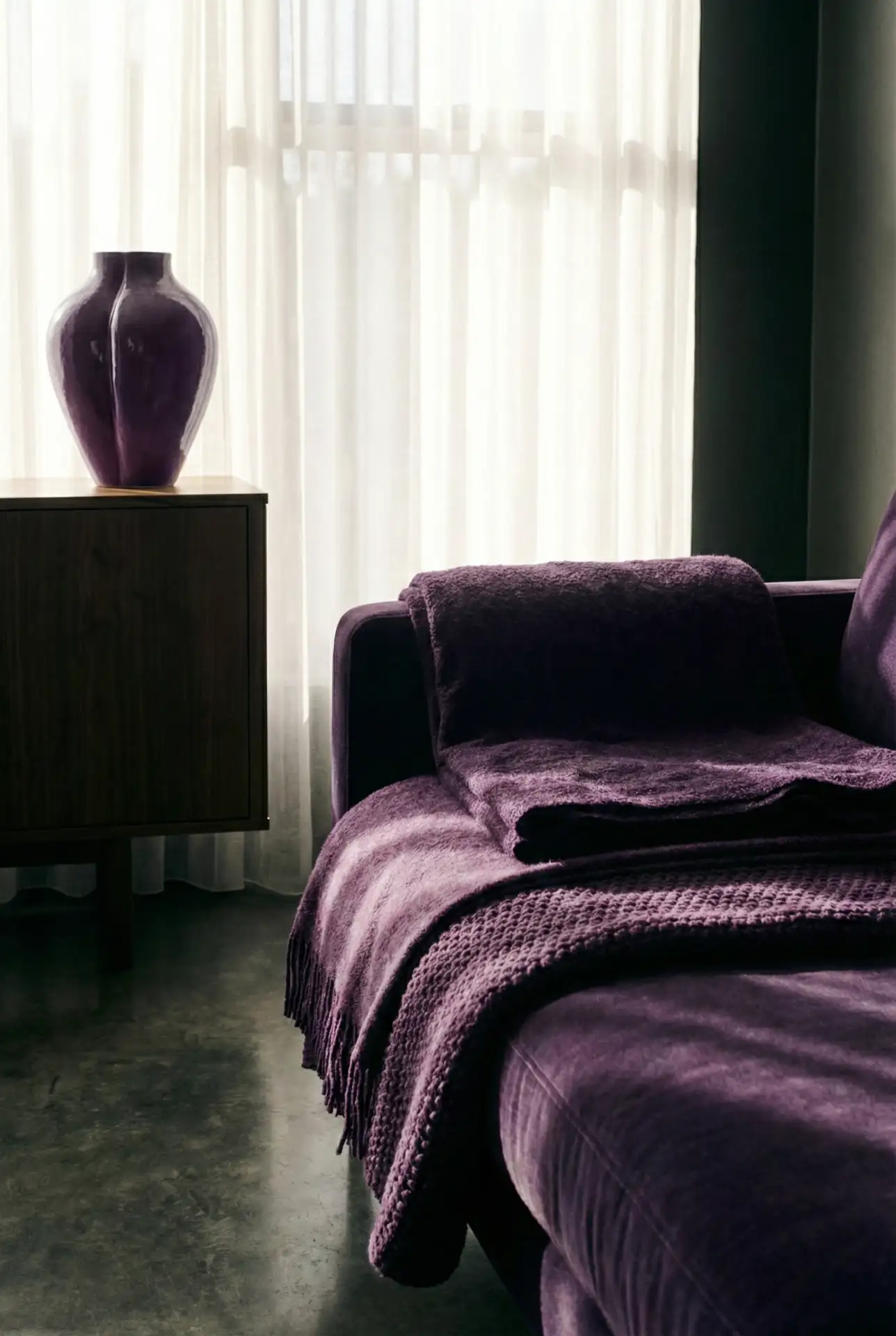 Purple And Grey Contemporary Chic 2