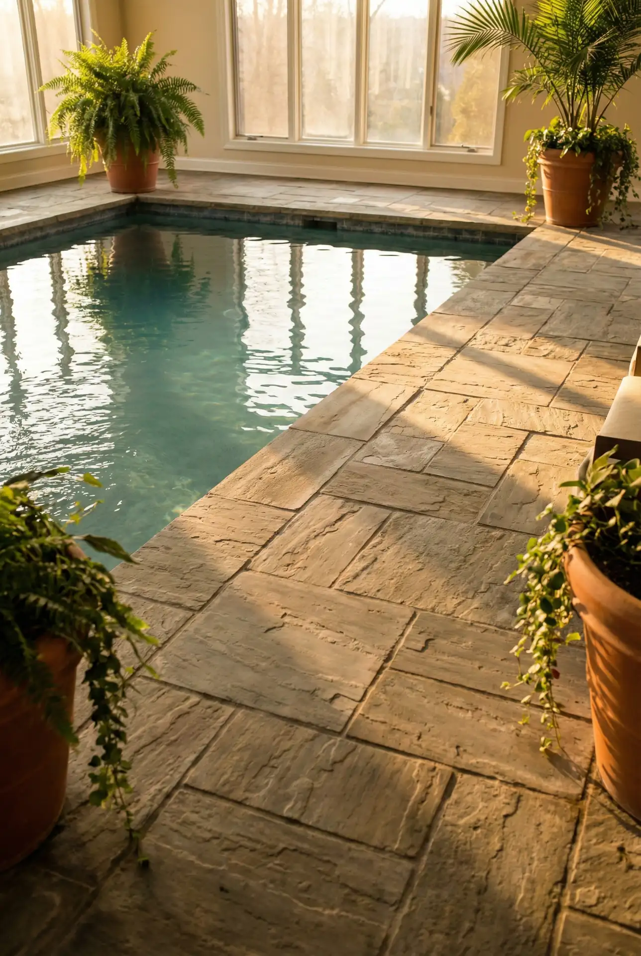 Rectangle Pool with Crisp Paver Border 1