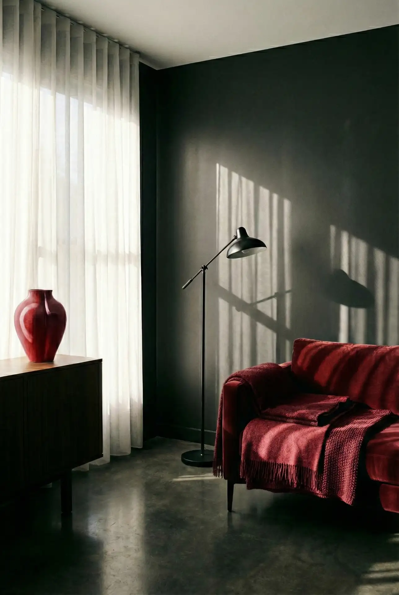 Red And Grey With Graphic Red-Black Accents 2