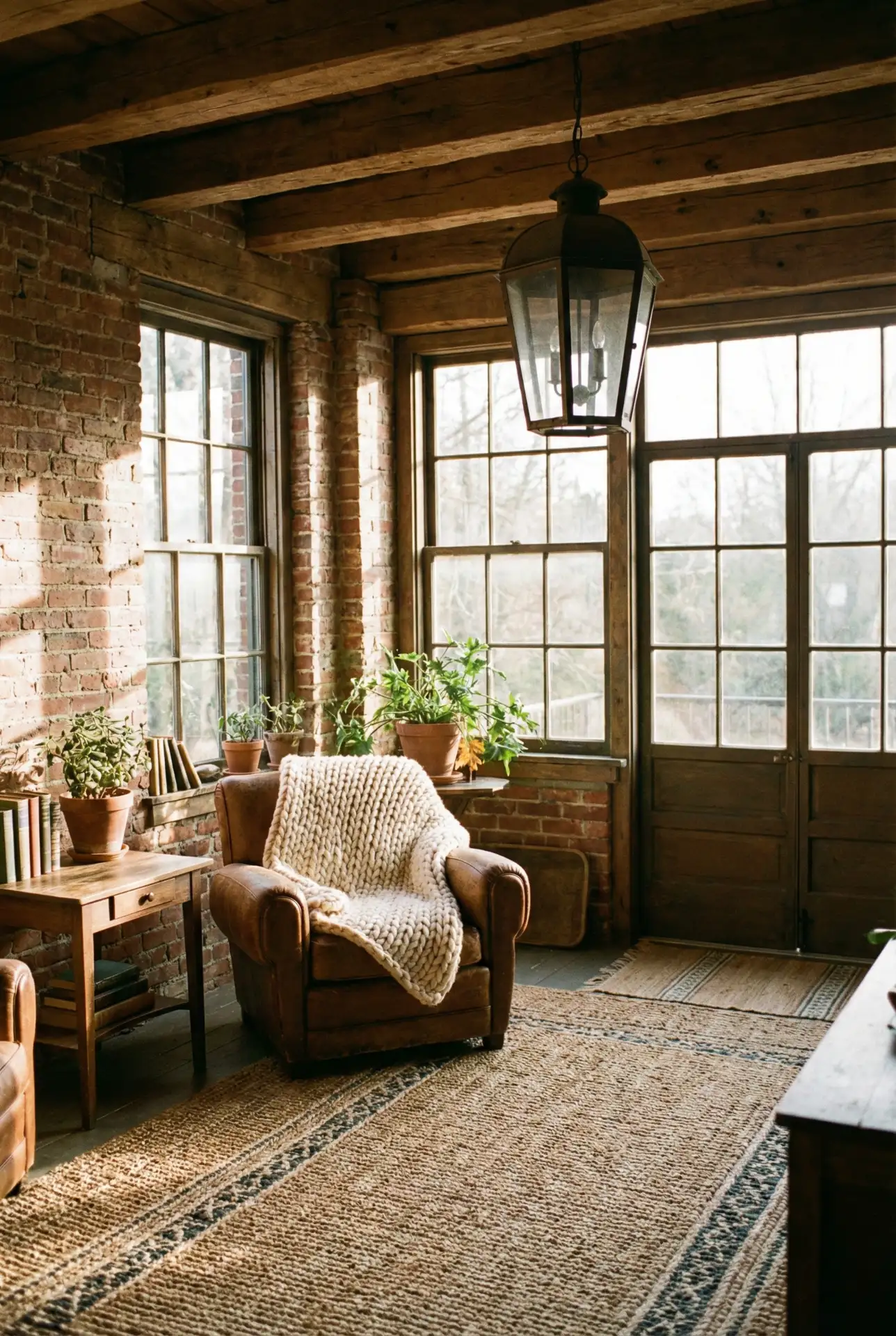 Rustic Cozy Retreat With Brick and Wood 1