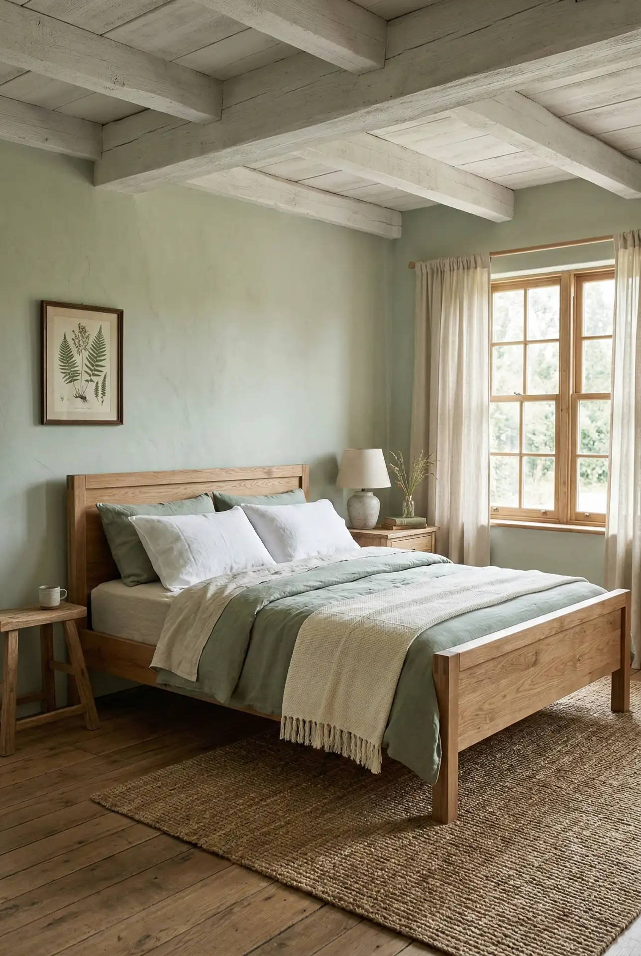 Rustic Green And White Balance 1