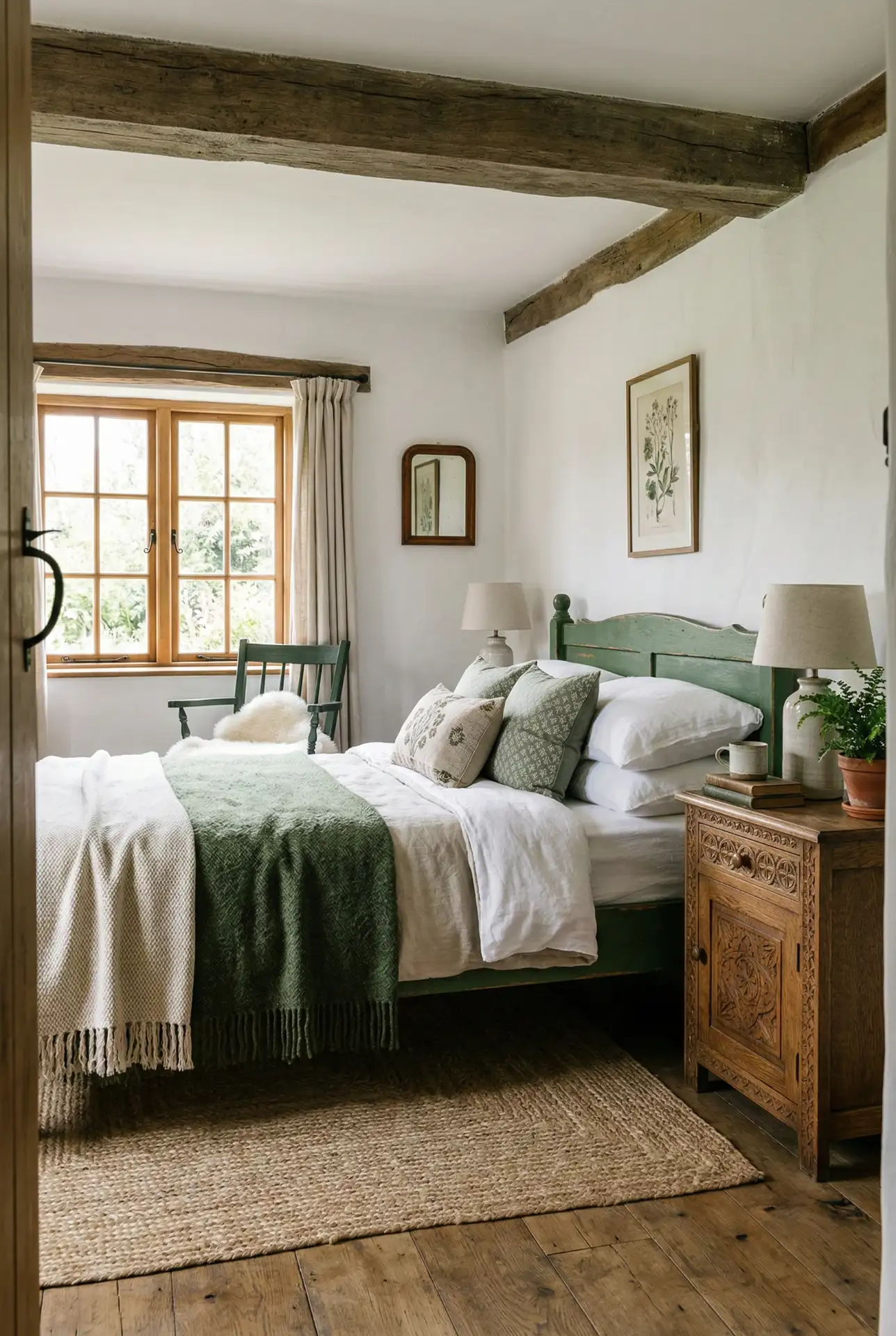 Rustic Green And White Balance 2