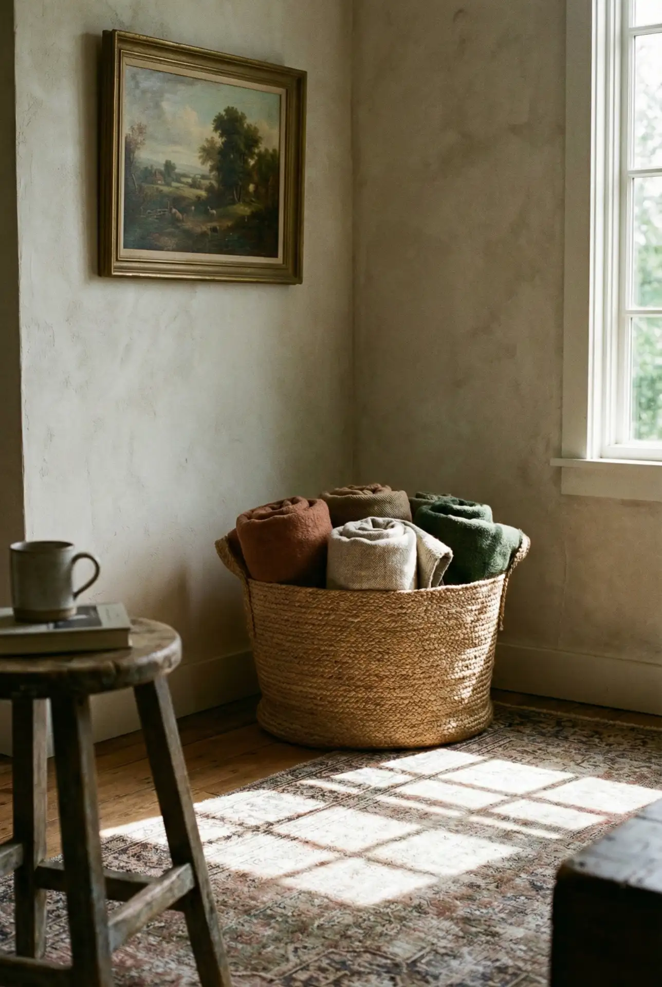 Rustic Iron Bed With Earthy Textiles 1