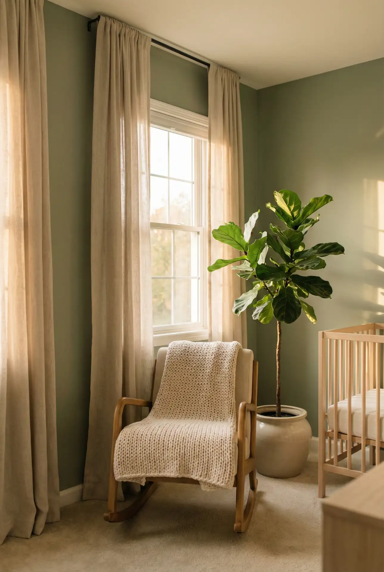 Sage Green Nature-Inspired Calm Nursery 2