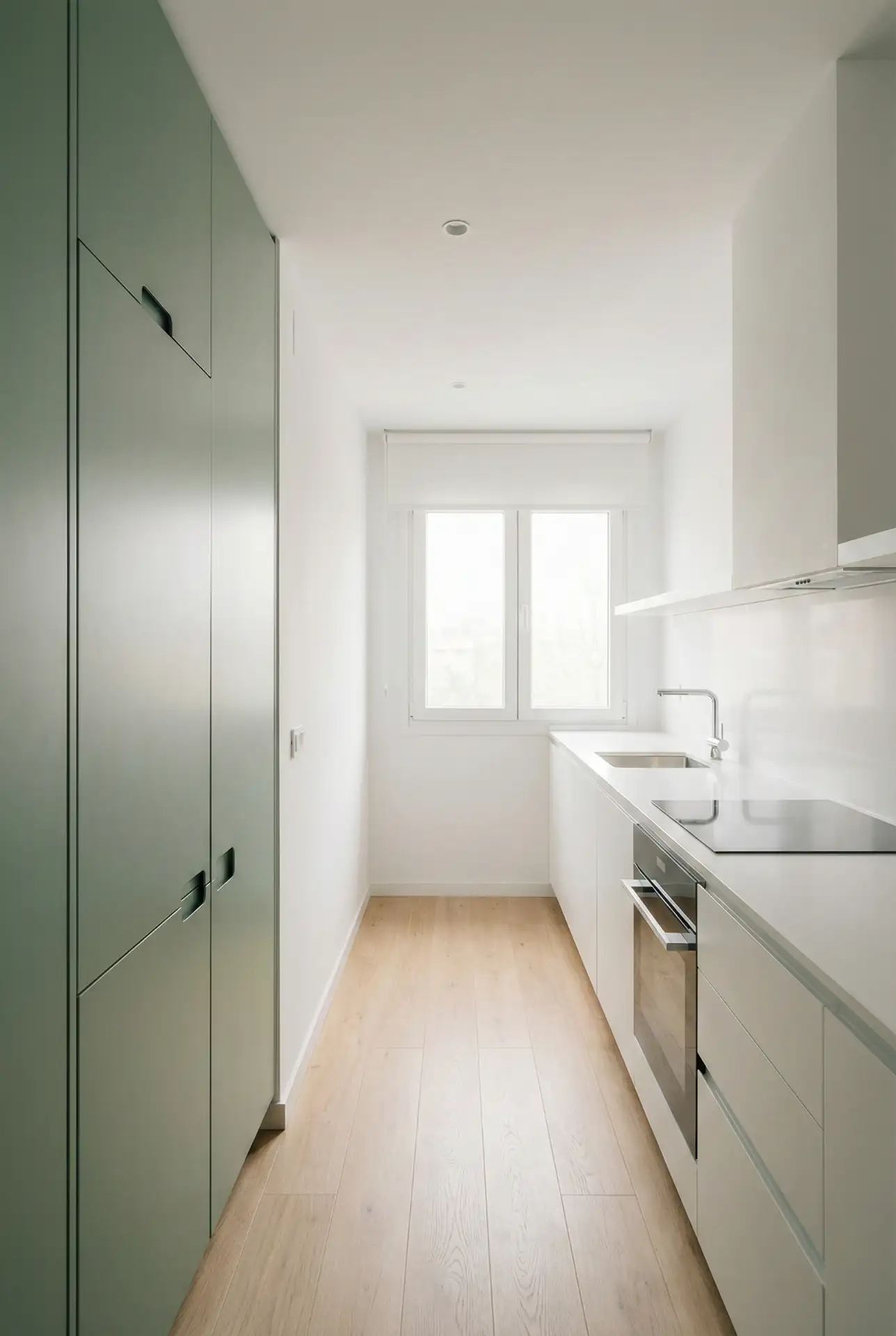 Sage Pantry Wall With Hidden Storage 1