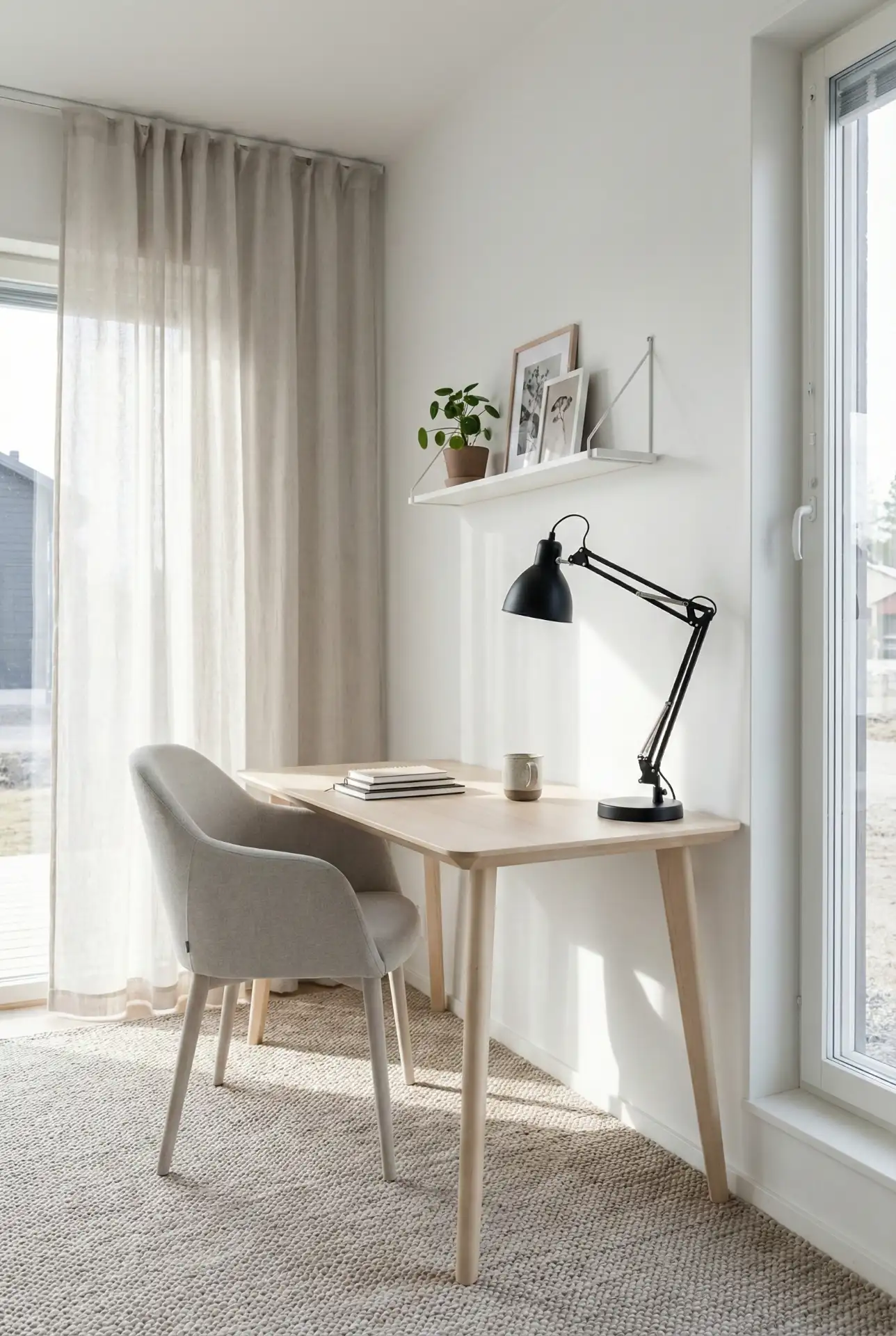 Scandinavian Light-Filled Corner With Natural Wood 2