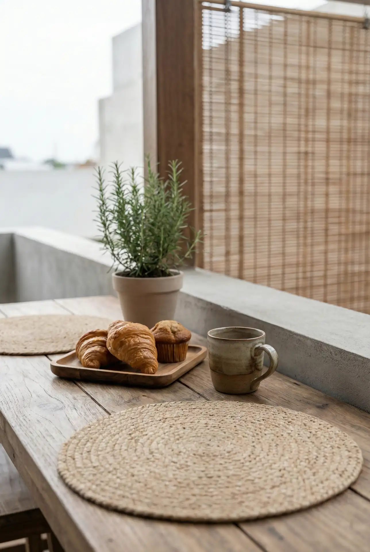 Screened-In Patio Breakfast Spot With Minimal Rustic Touches 2