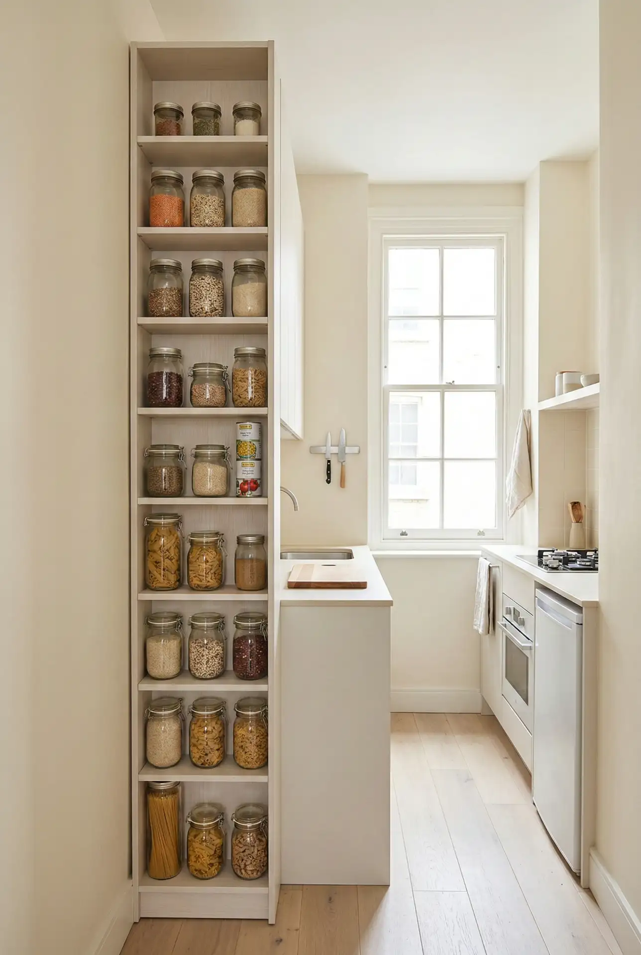 Shallow Pantry Cabinet for Small Homes 1