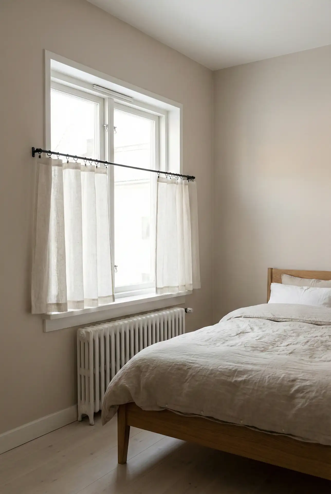 Short Linen Panels For Radiators And Low Sills 1