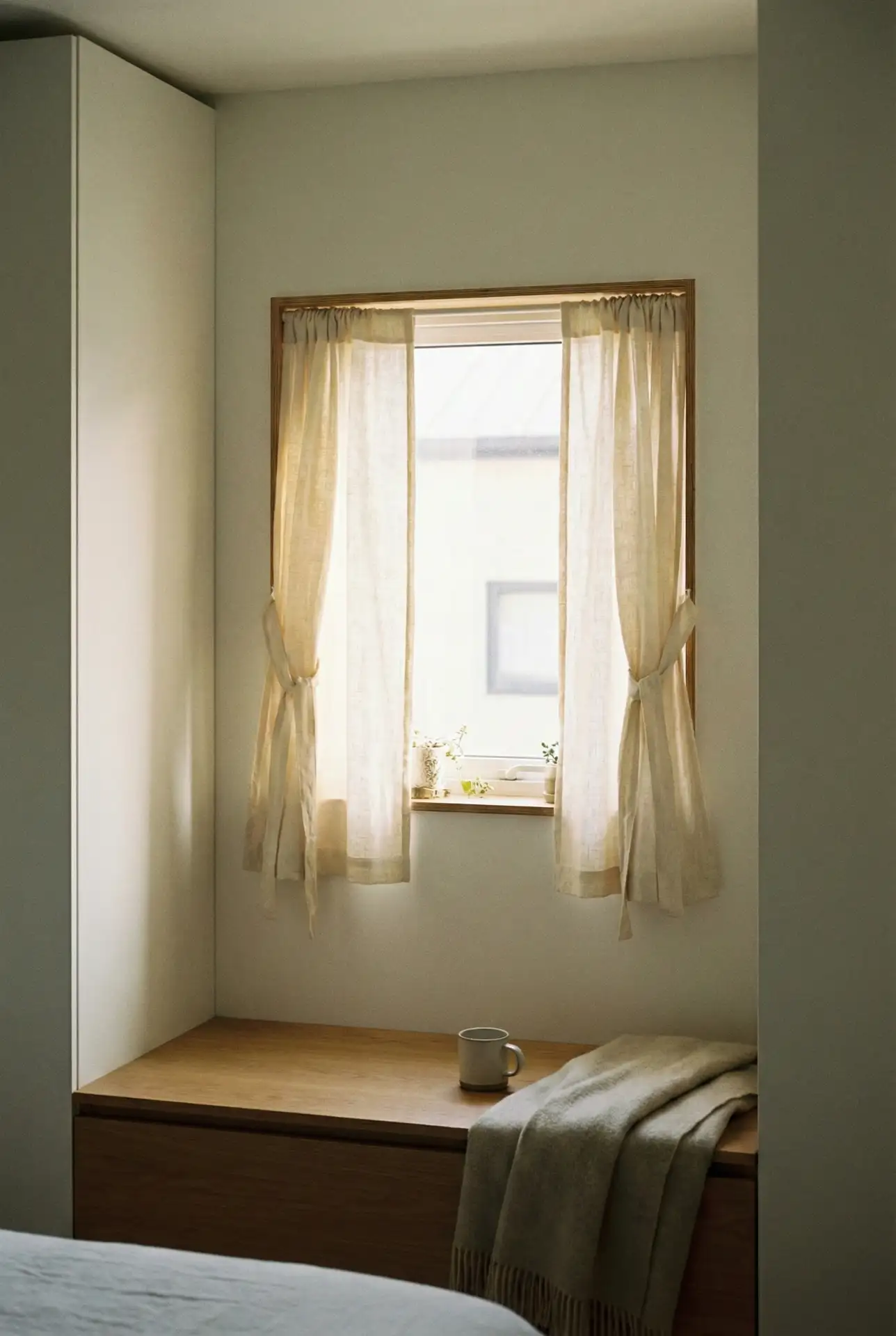 Short Linen Panels For Radiators And Low Sills 2