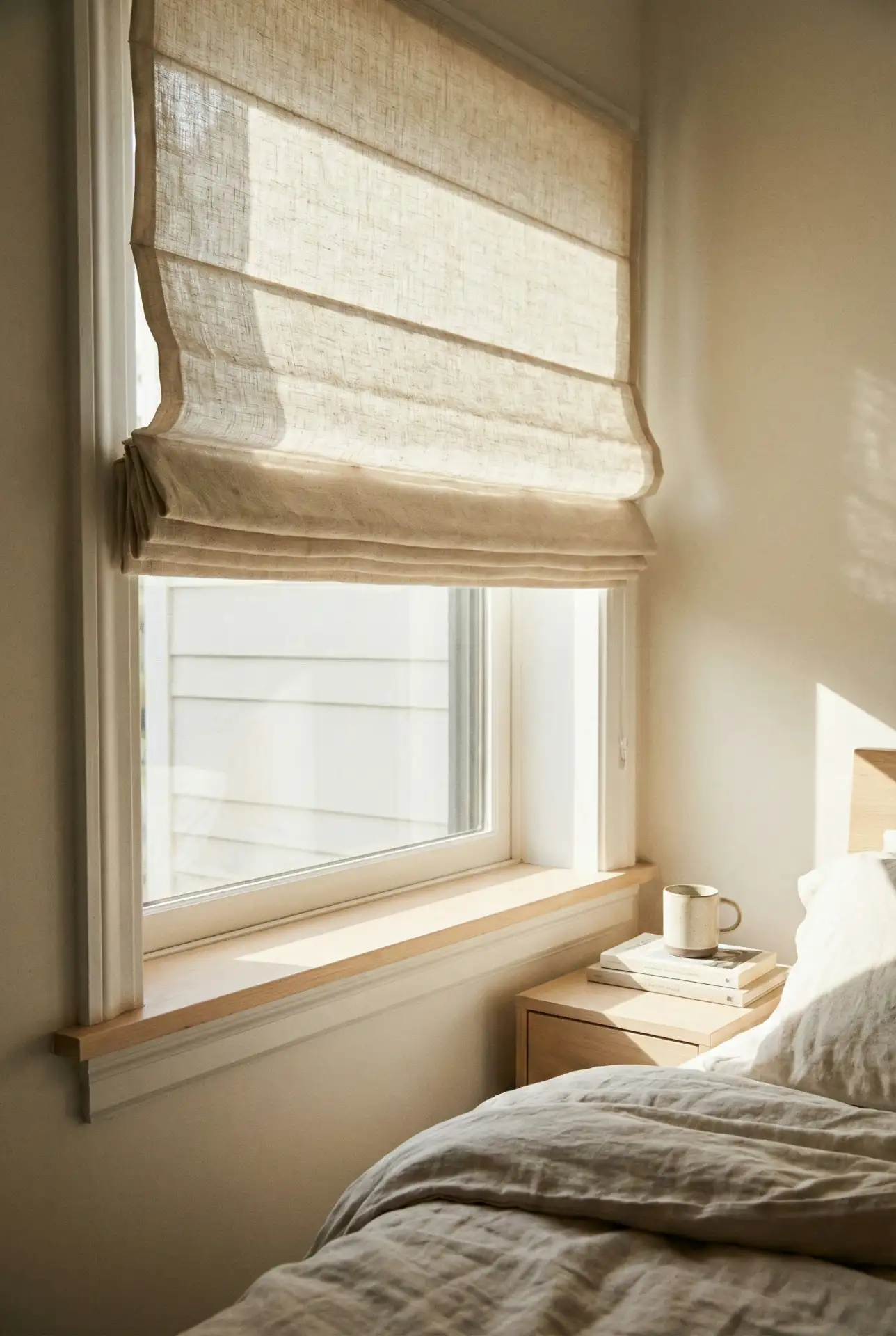 Short Roman Shades For Half Windows In Tight Spaces 2