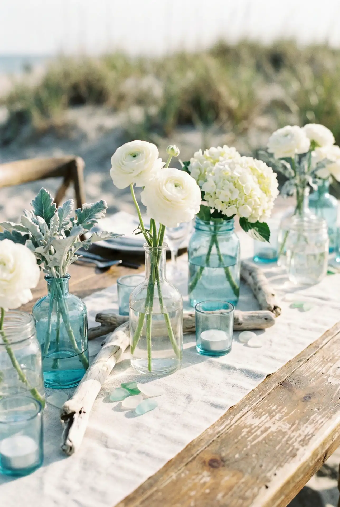 Simple Beach Inspired Welcome Table 1