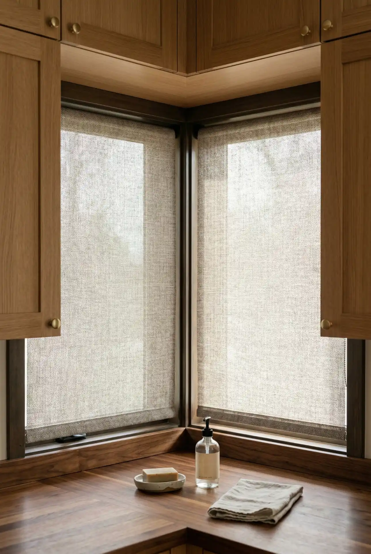 Sleek Inside-Mount Roller Shades For Tight Corners 2