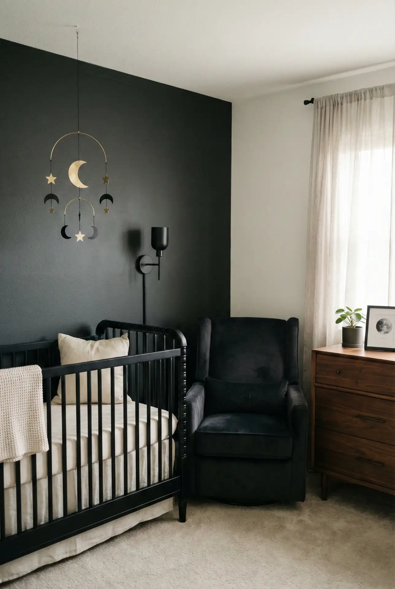 Soft Goth Nursery With Velvet And Deep Contrast 2