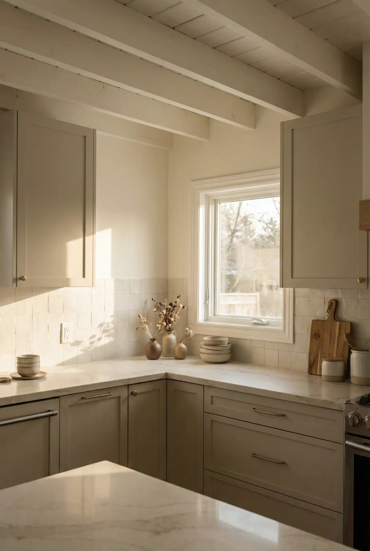 Soft Greige Foundation With Warm White Accents 2