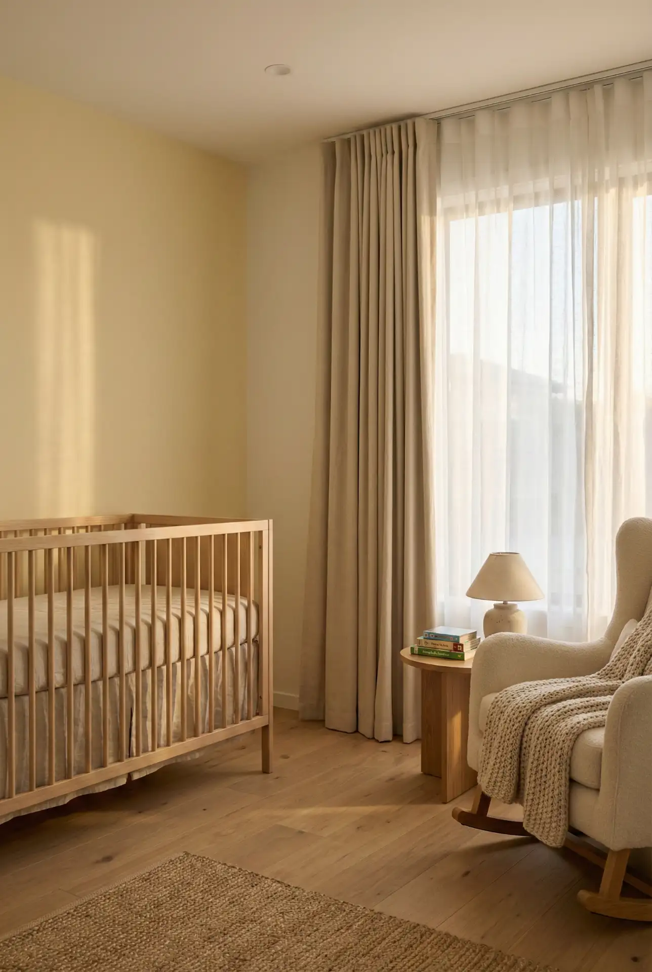 Soft Yellow And Neutral Modern Nursery 2