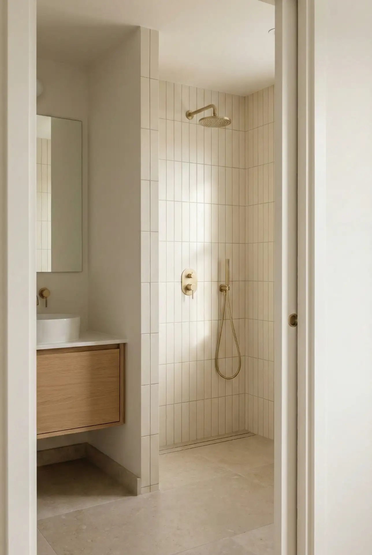 Space-Smart Corner Shower For A Small Bathroom 1