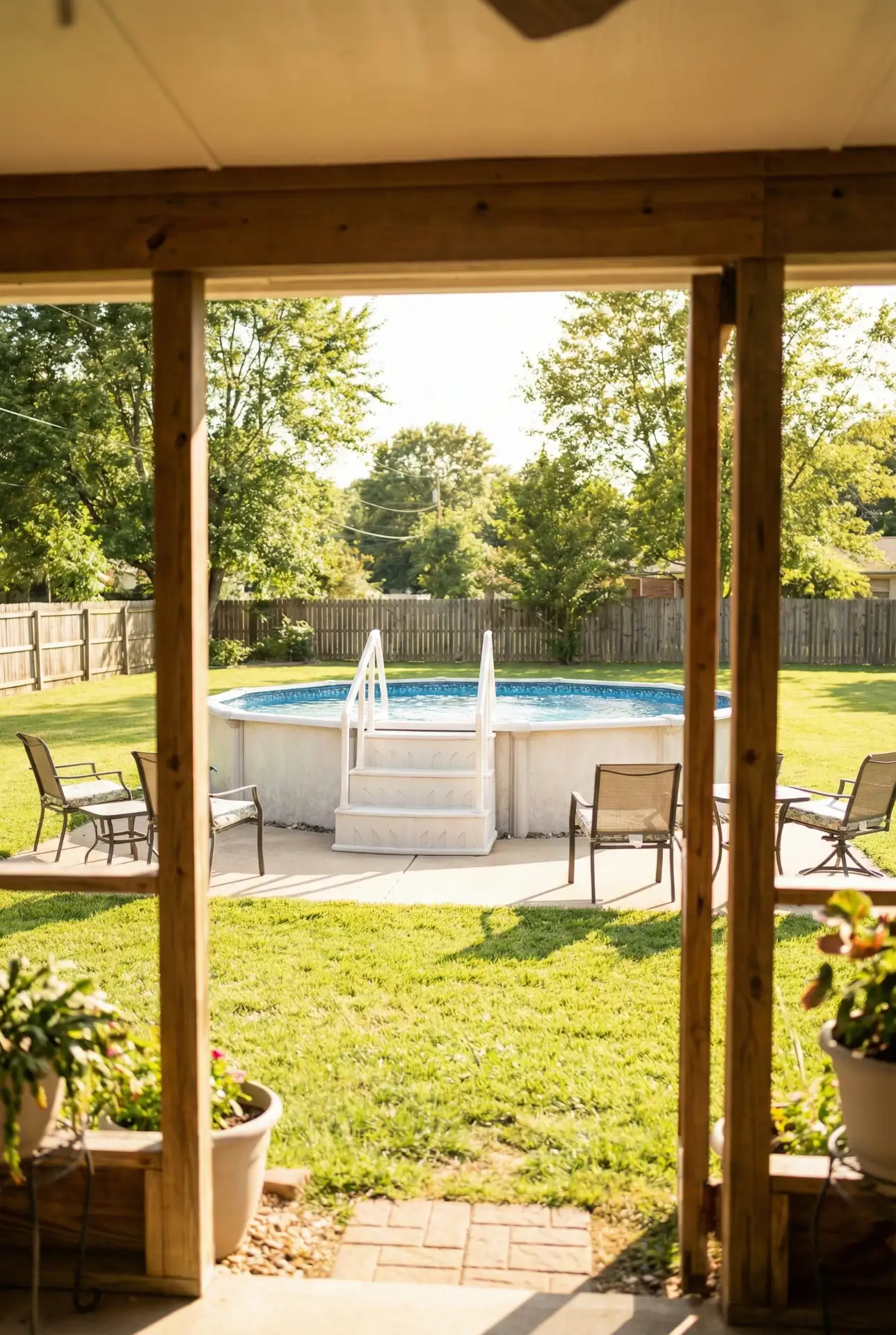 Spacious Oval Family Pool Zone 1