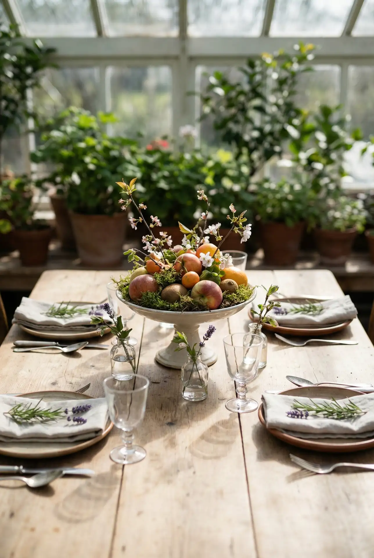 Spring Garden Greenhouse-Style Table Settings 2